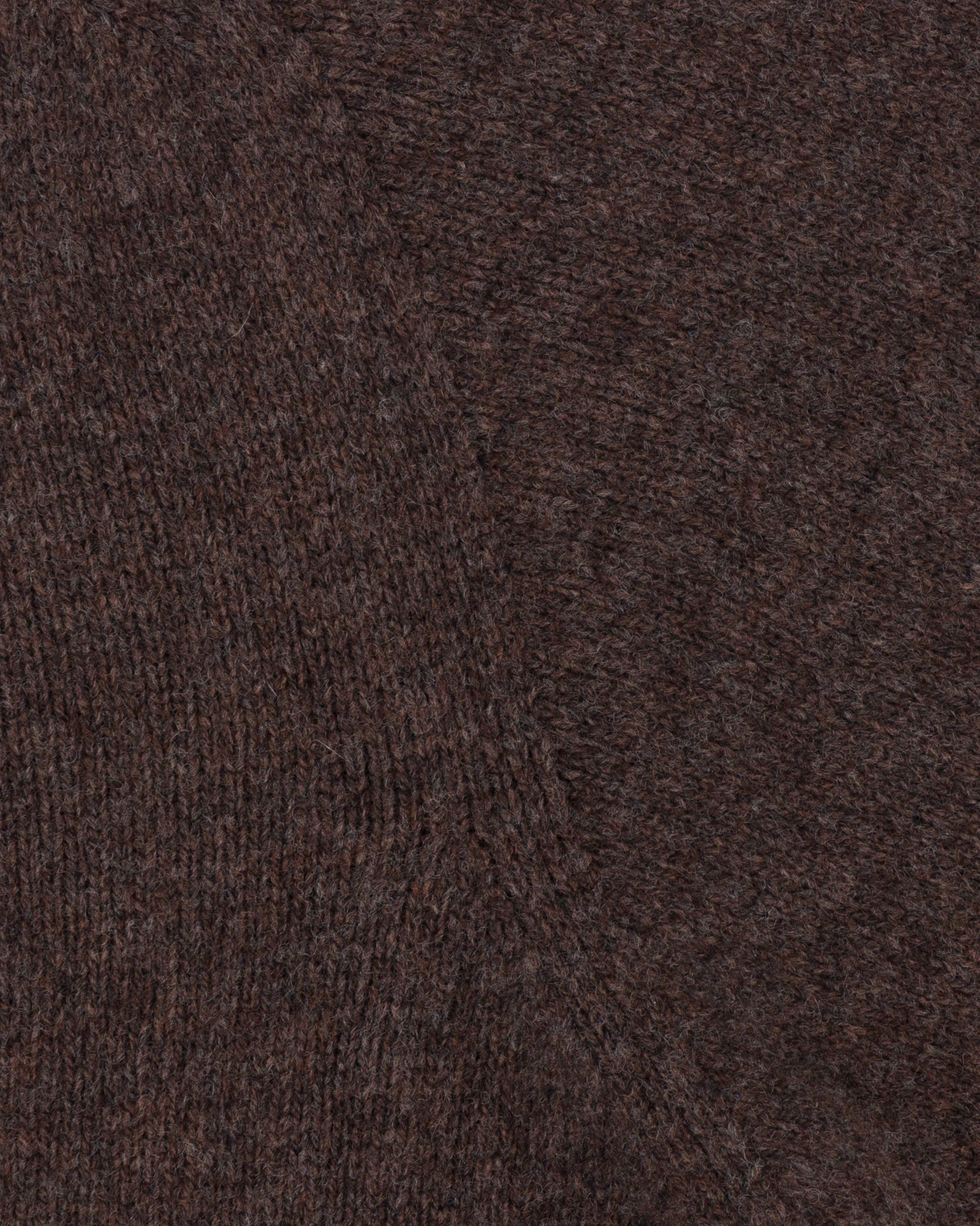 Lambswool Roll Neck Sweater - Brown