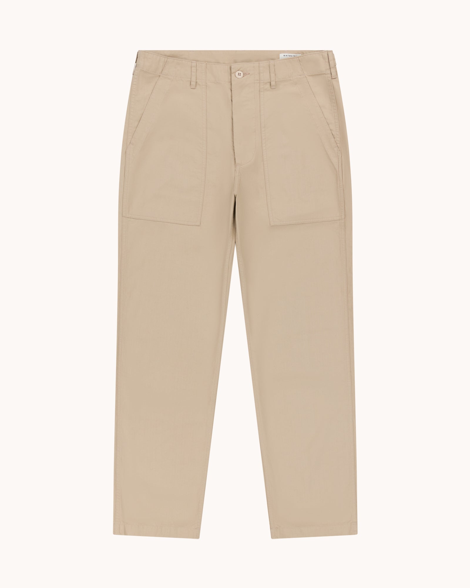 High Rise Japanese Ripstop Fatigue Pant - Beige