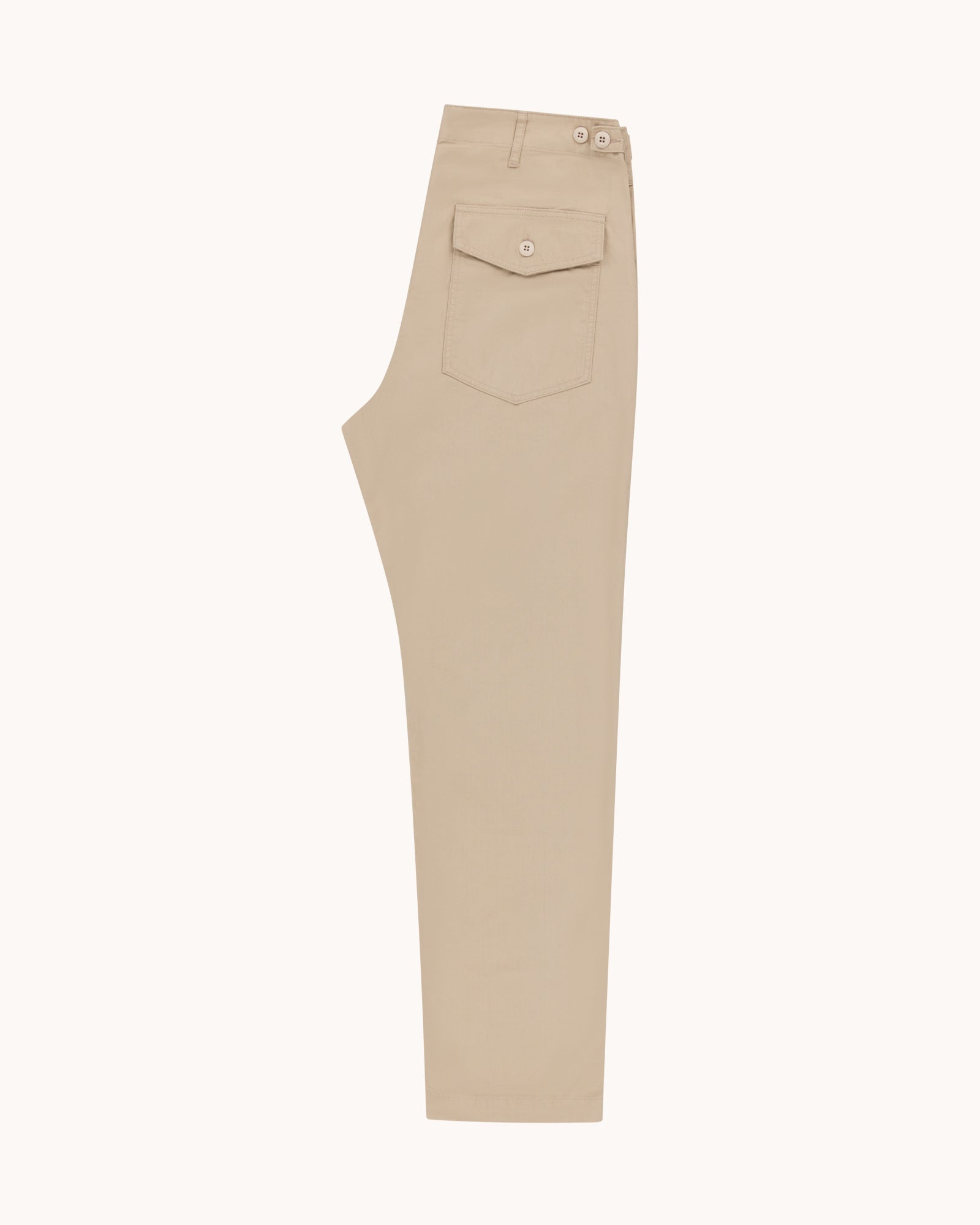 High Rise Japanese Ripstop Fatigue Pant - Beige