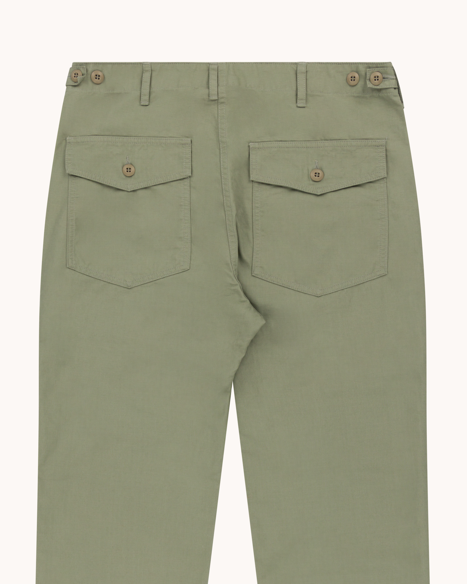 High Rise Japanese Ripstop Fatigue Pant - Light Olive Green