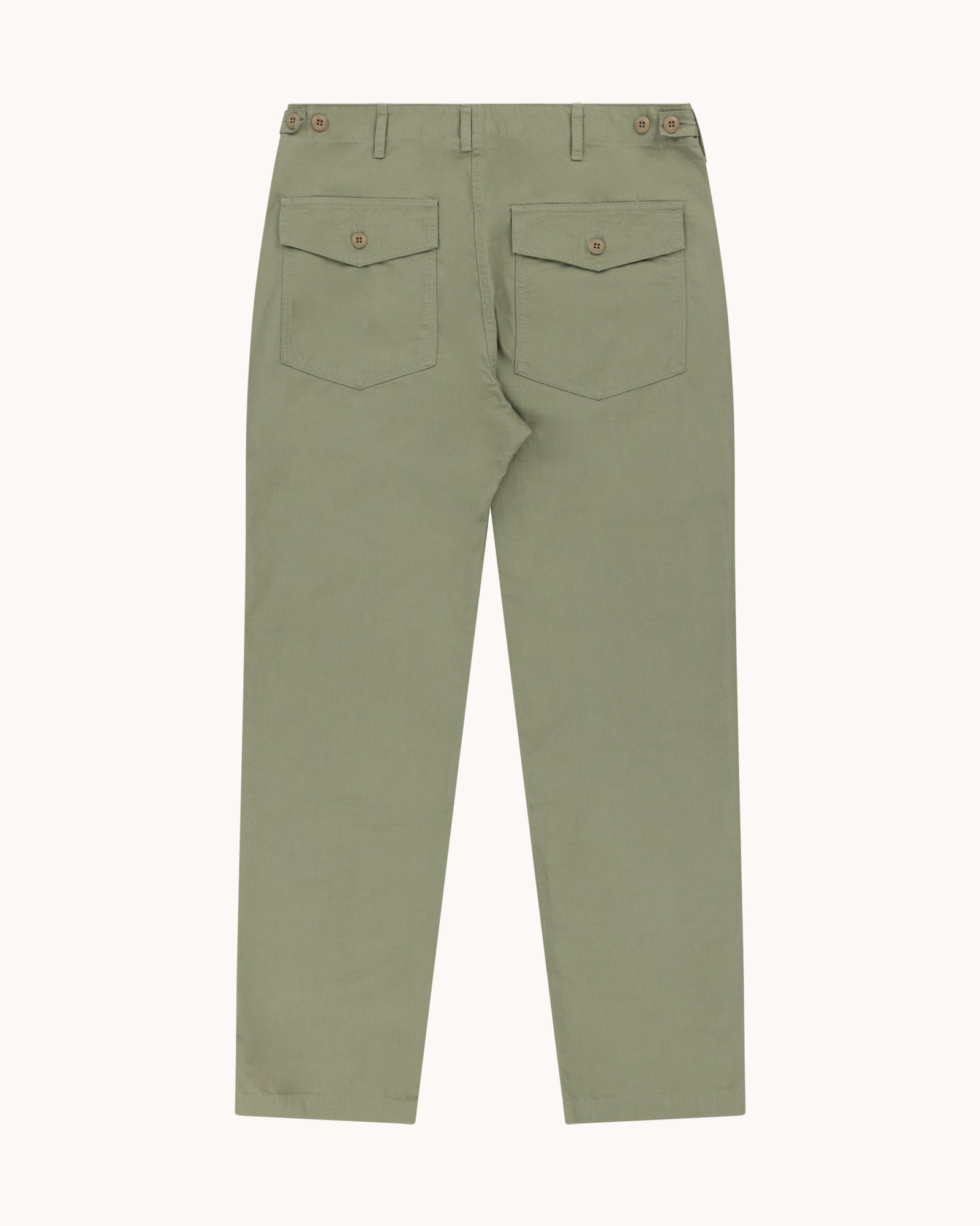High Rise Japanese Ripstop Fatigue Pant - Light Olive Green