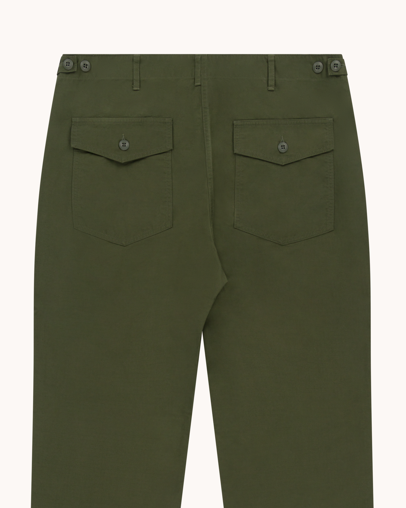 High Rise Japanese Ripstop Fatigue Pant - Army Green