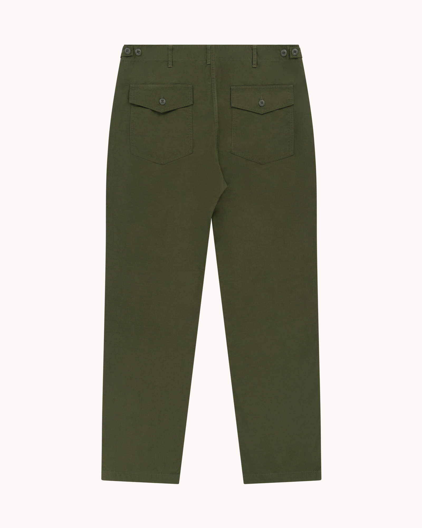 Needles String Fatigue Pant in Olive Back Sateen