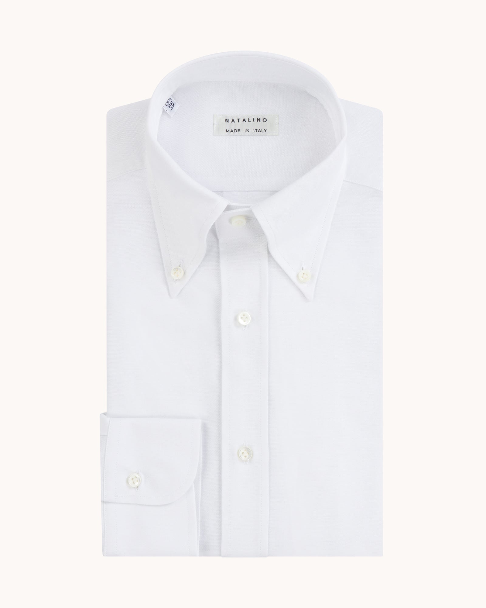 Button Down Collar Shirt - White Oxford Cotton