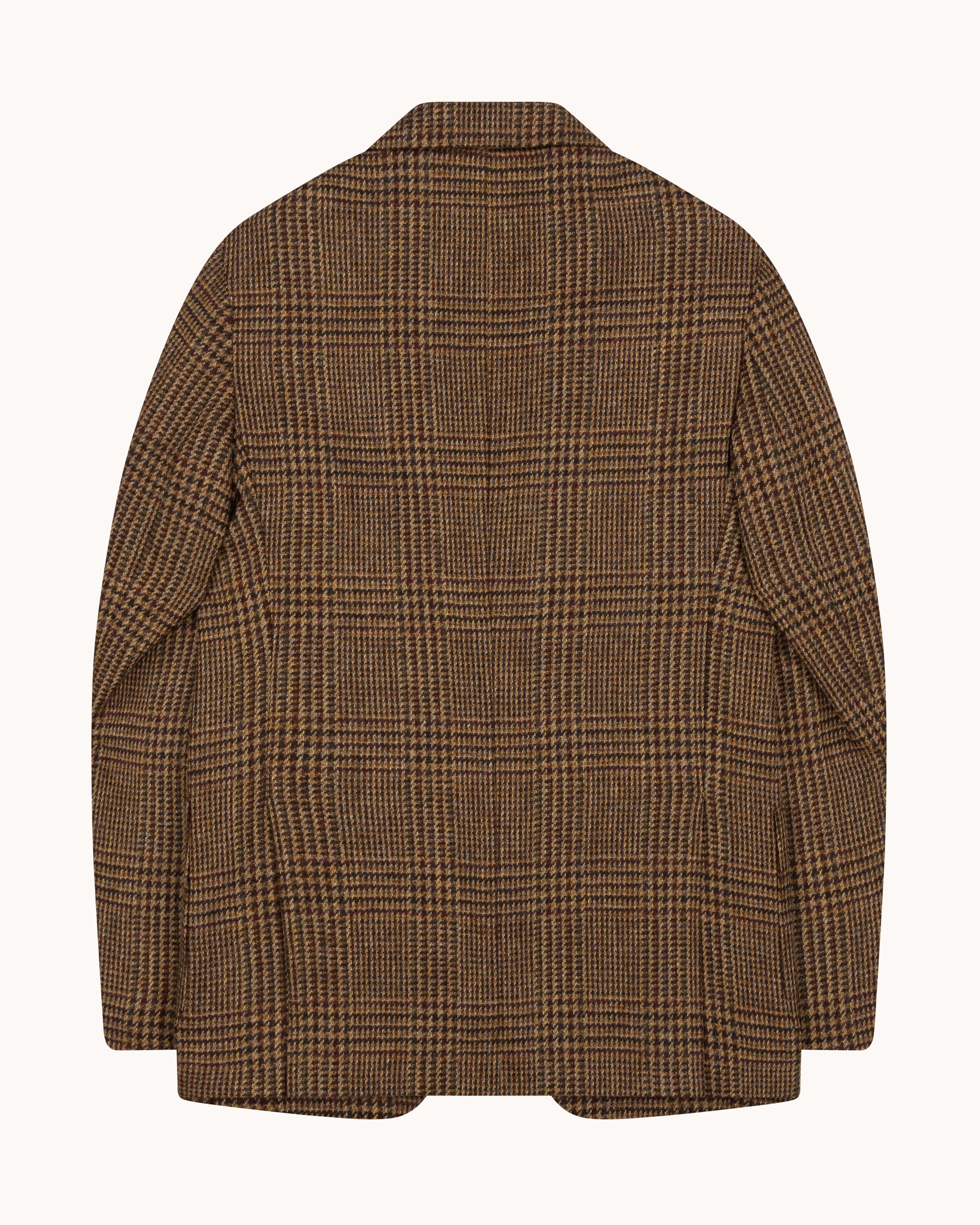 Sport Jacket - Brown Rust Glen Check Wool