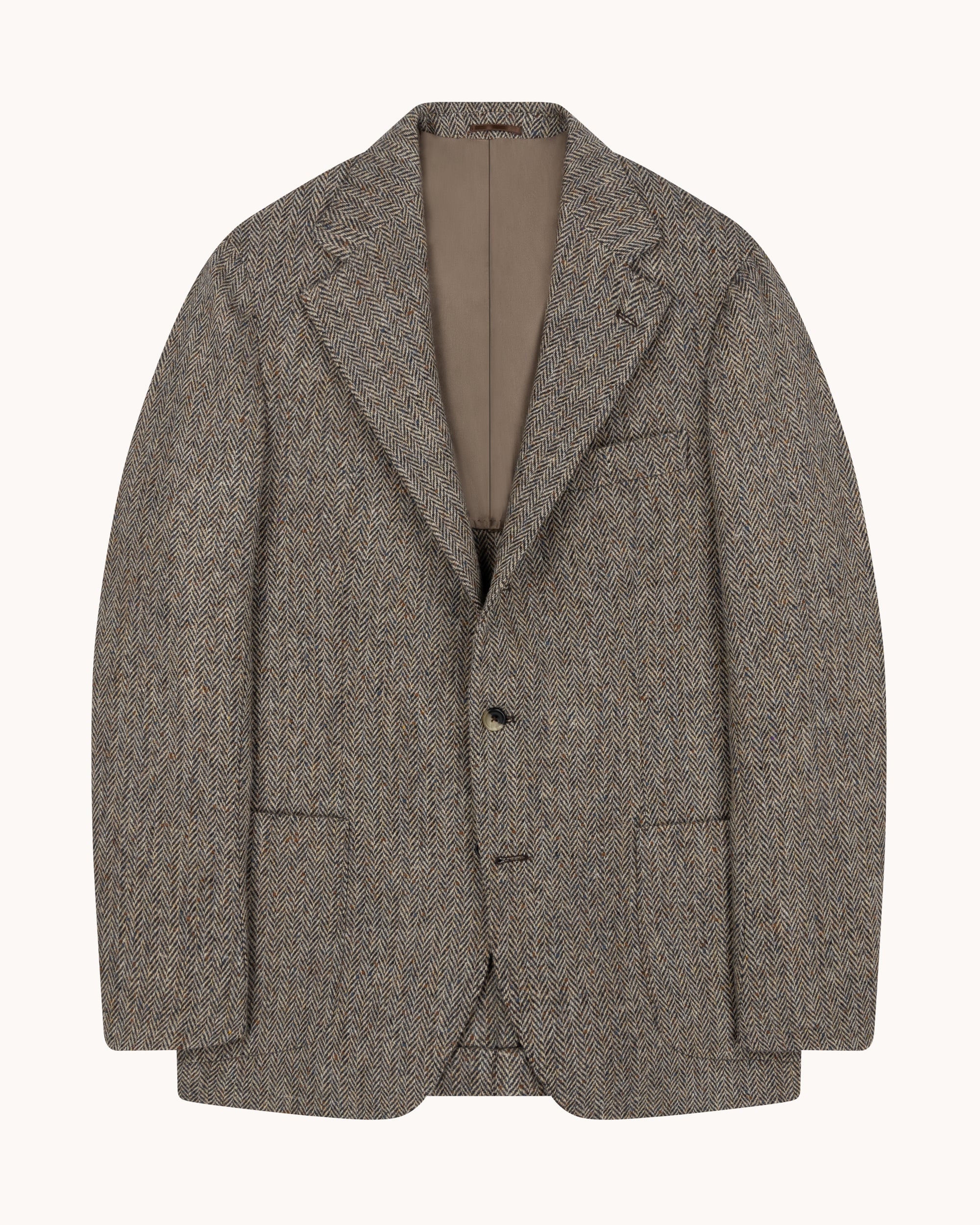 Sport Jacket - Straw Herringbone Wool