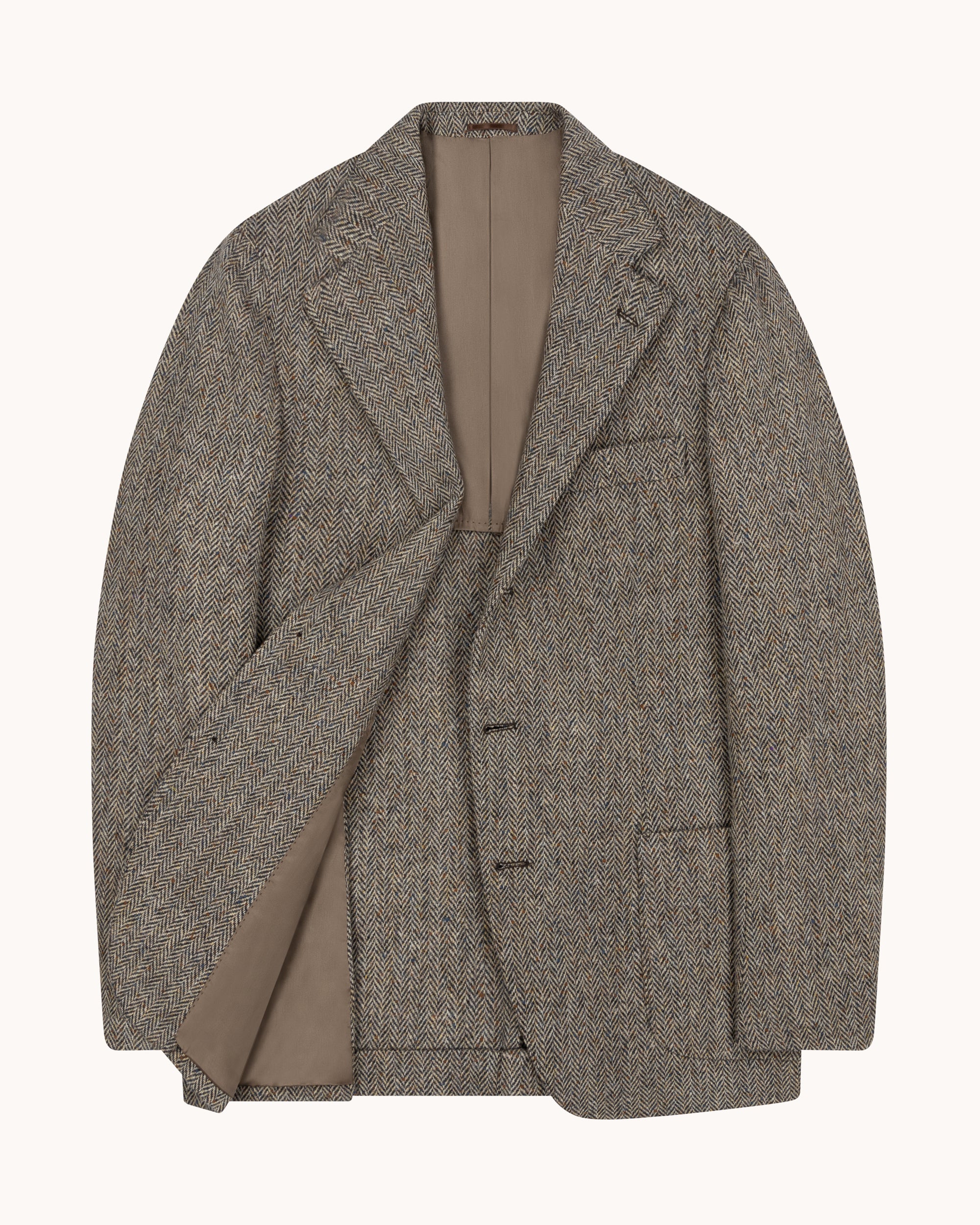 Sport Jacket - Straw Herringbone Wool