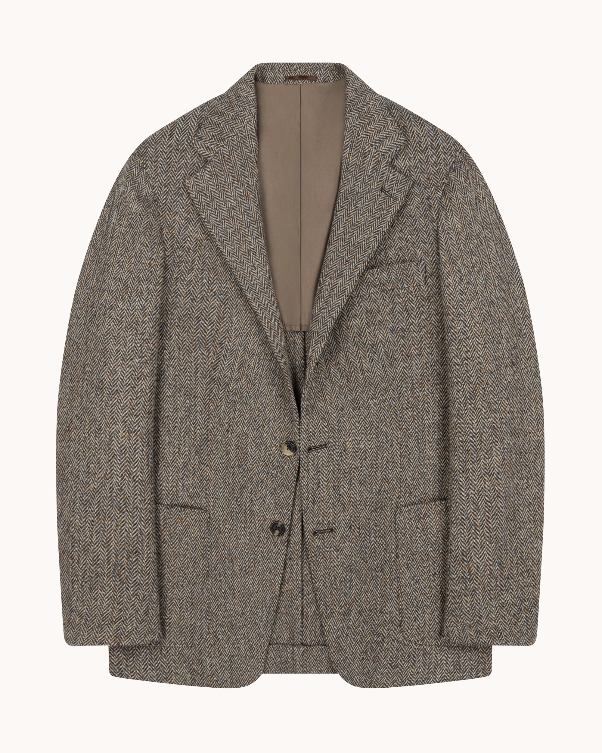 Sport Jacket - Straw Herringbone Wool