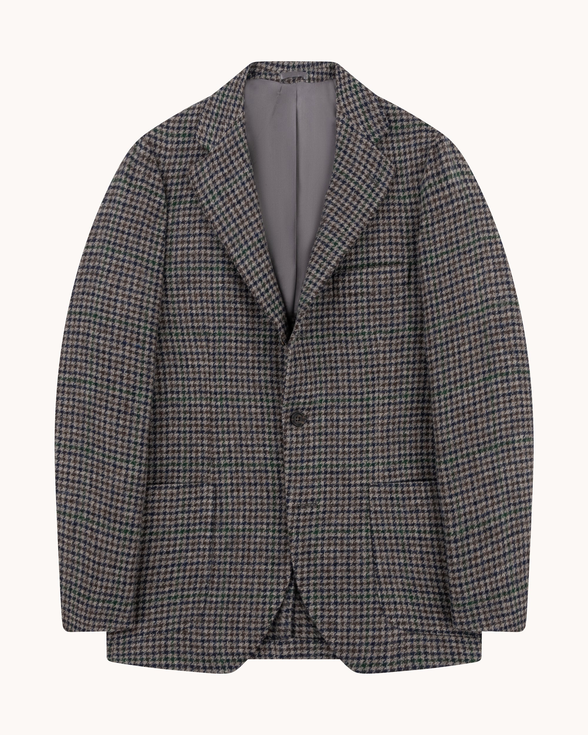 Sport Jacket - Grey Navy Gun Club Wool