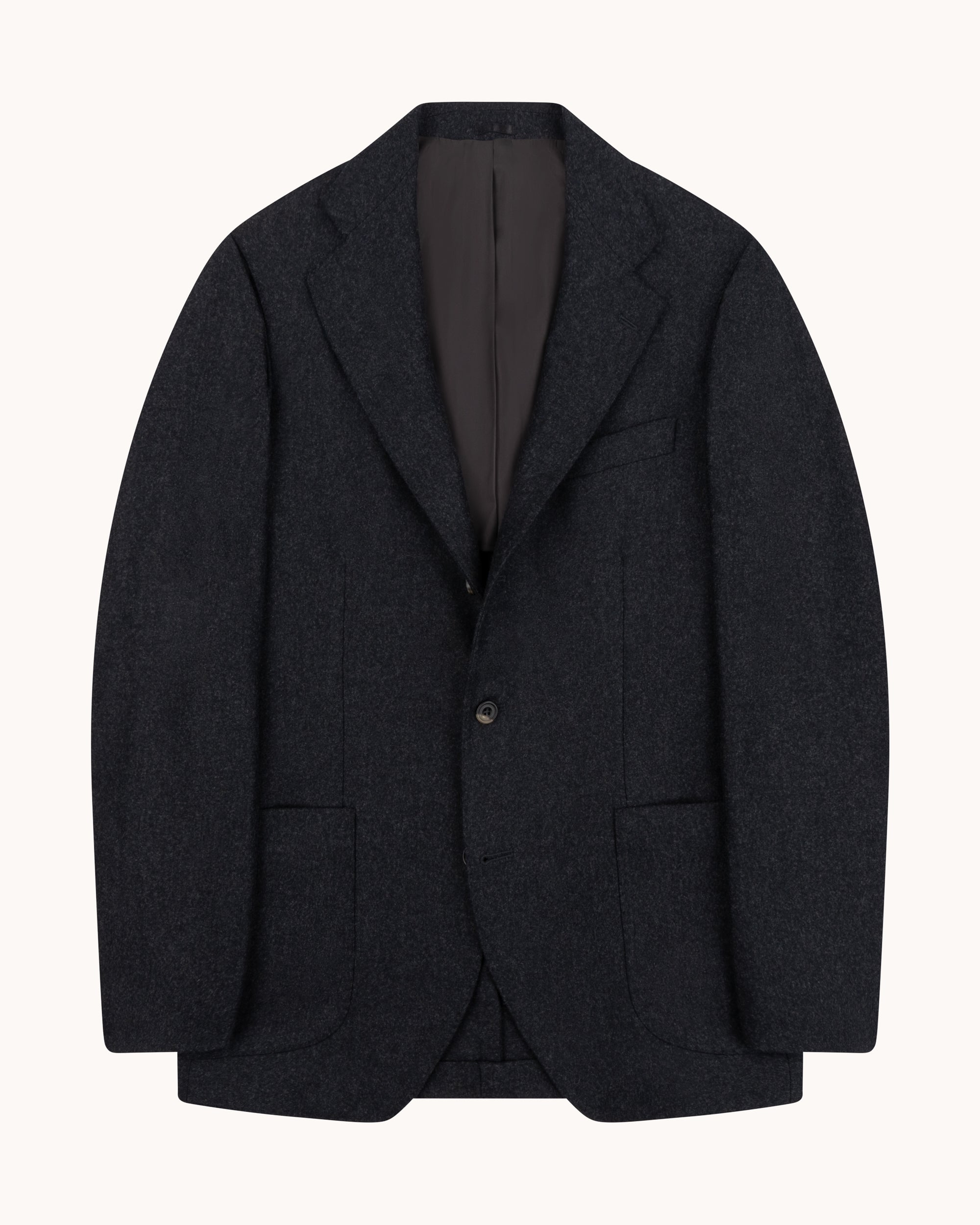 Sport Jacket - Charcoal Grey Woollen Flannel