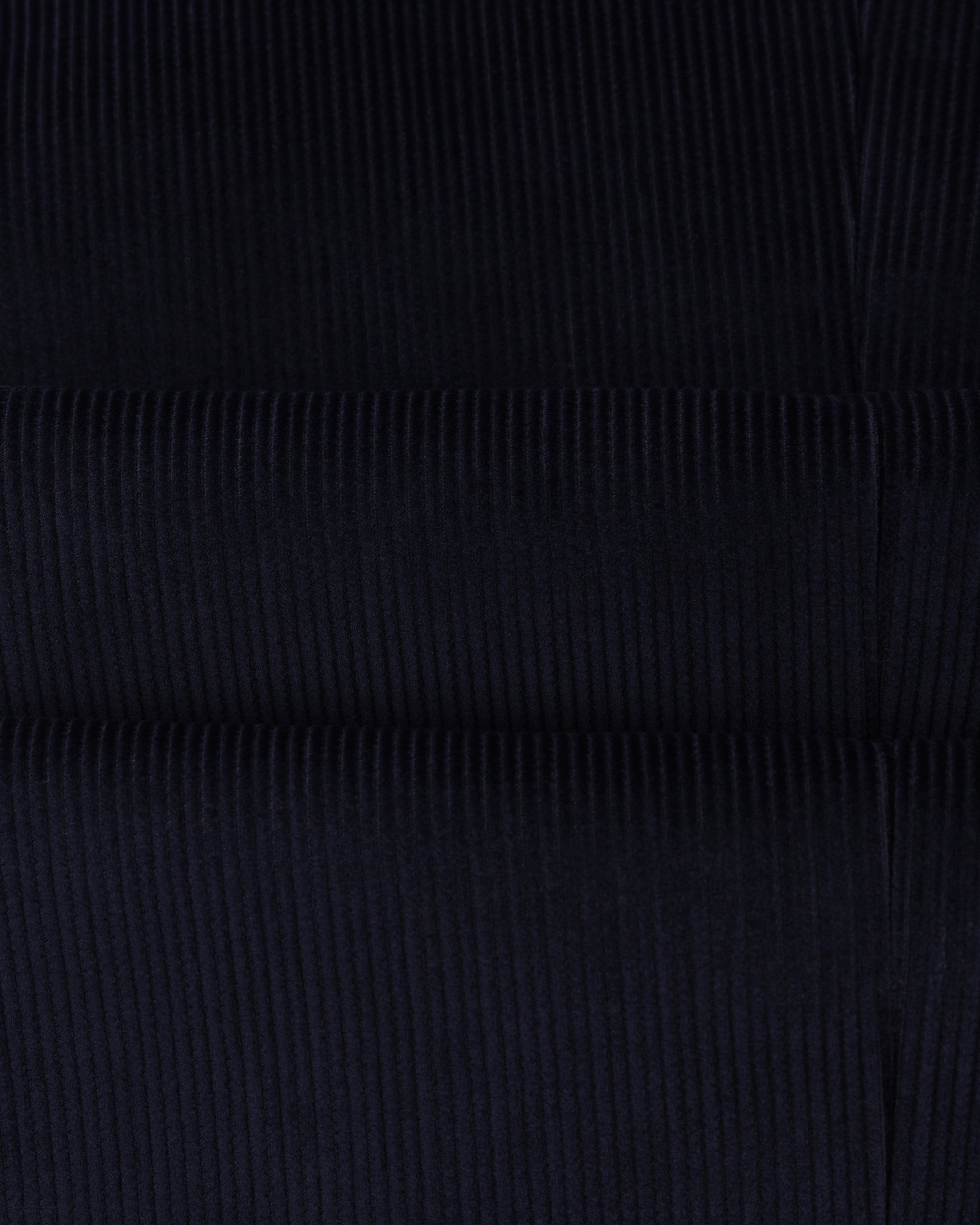 Single Pleat Trouser - Navy Cotton Corduroy