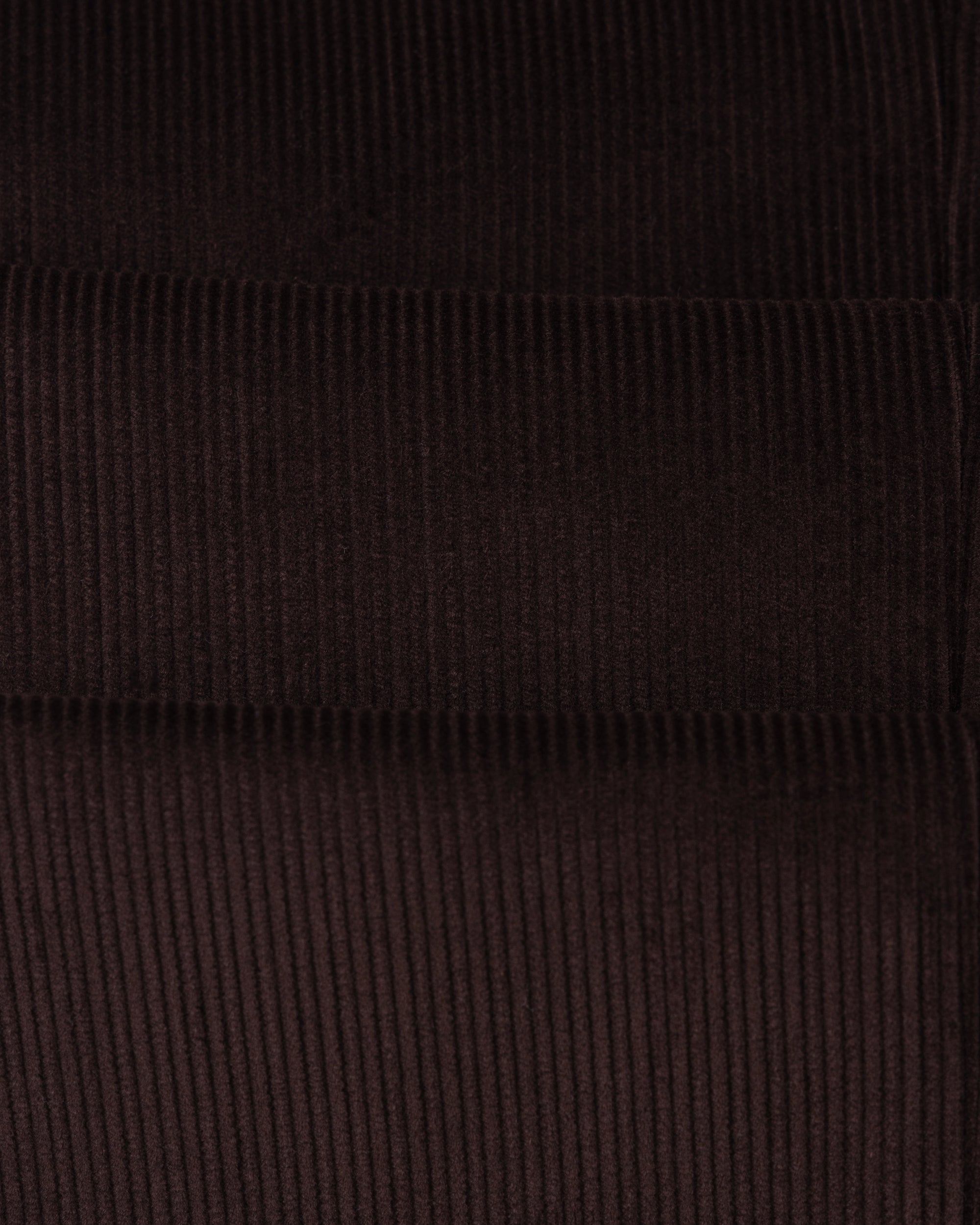 Single Pleat Trouser - Brown Cotton Corduroy