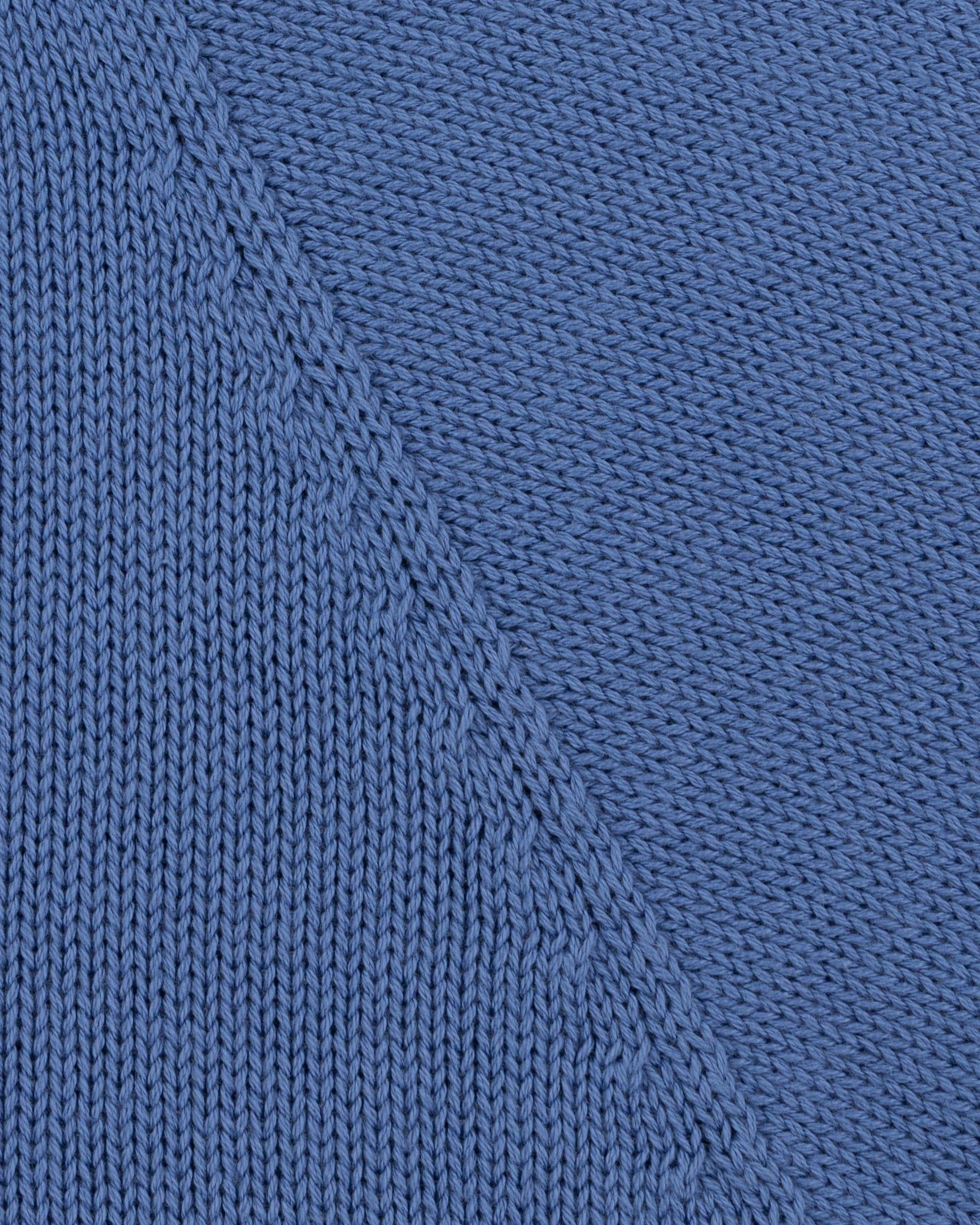 Cotton Crew Neck Sweater - French Blue