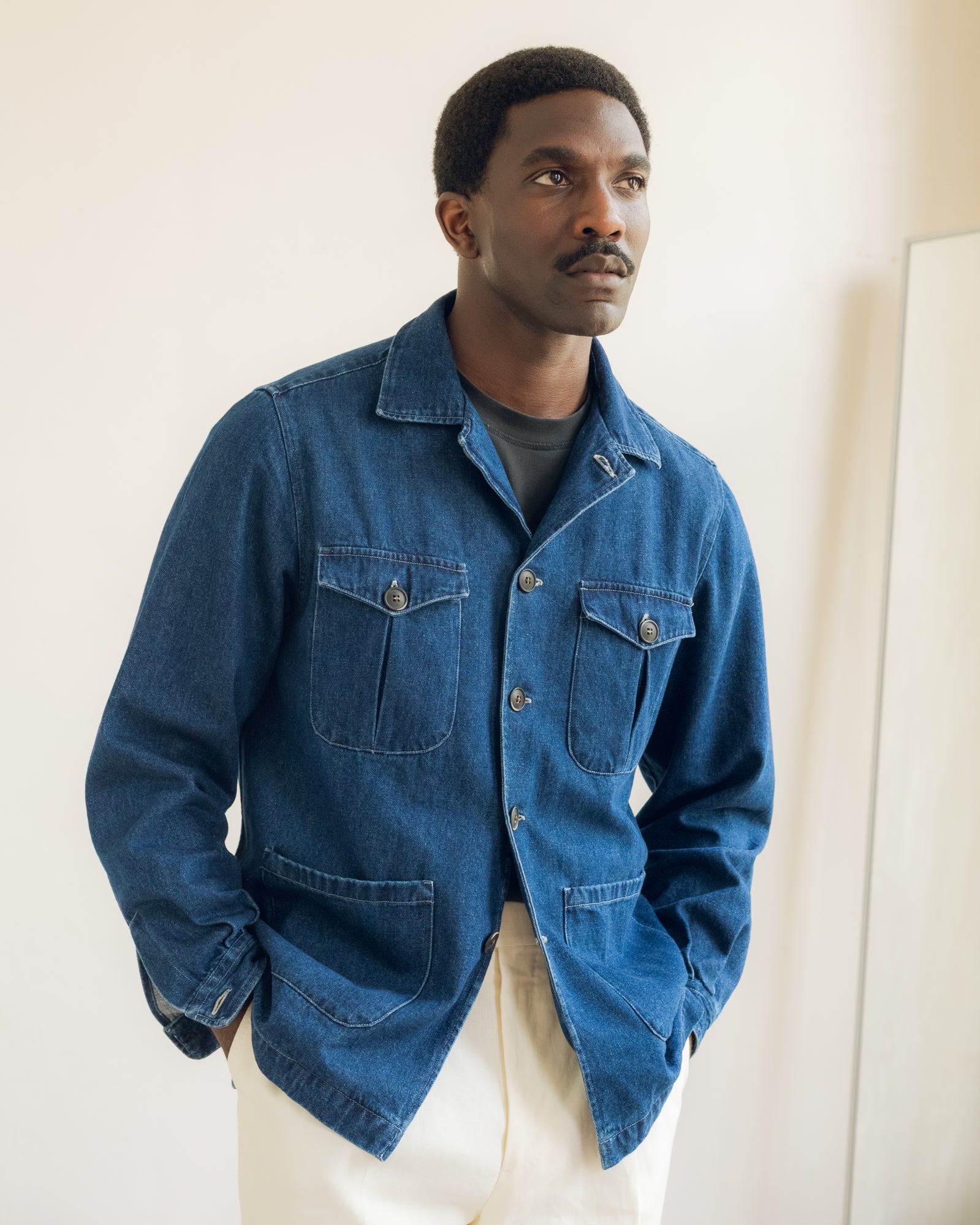 Overshirt - Mid Blue Wash Denim