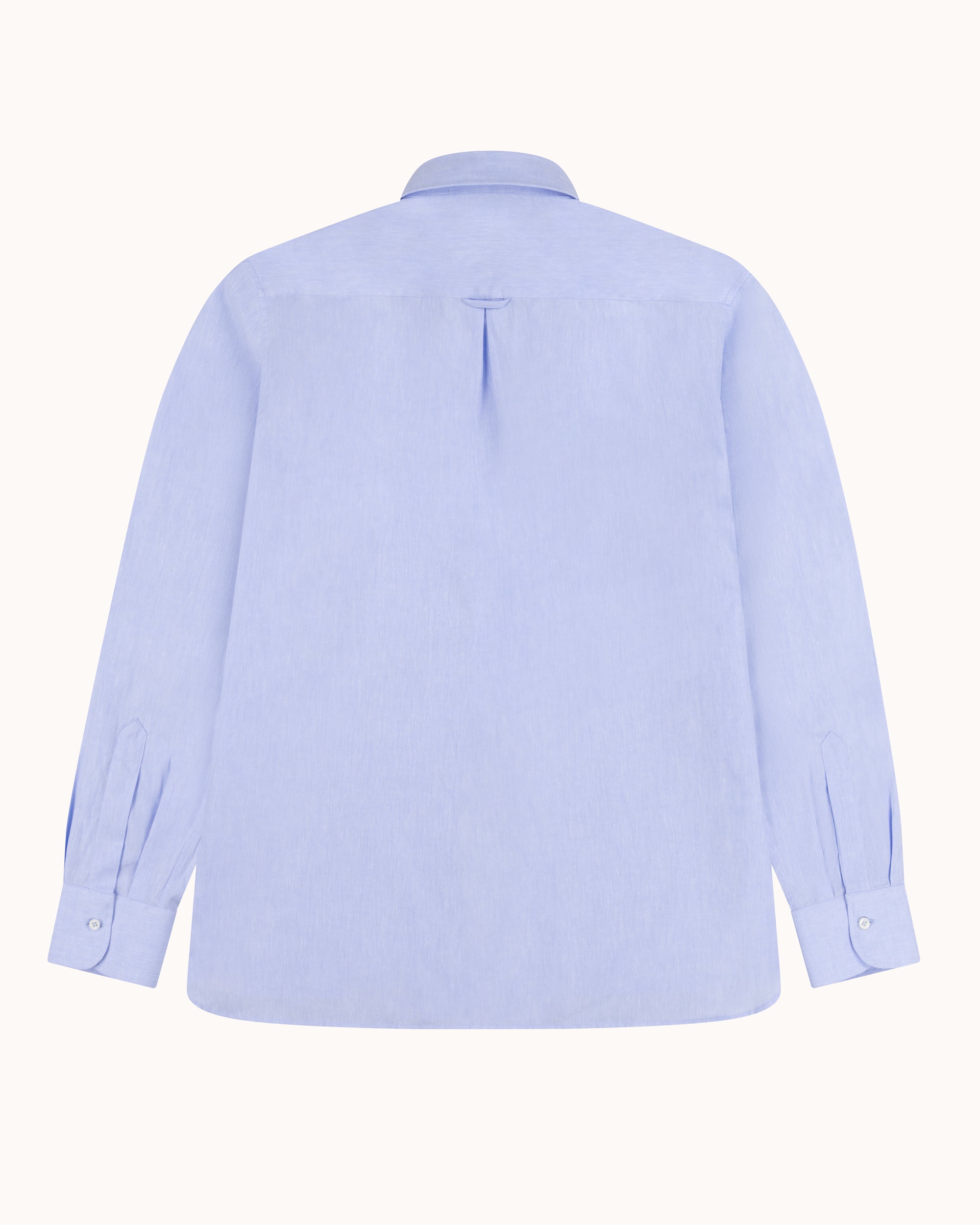 Off-Duty Shirt - Light Blue Cotton Linen