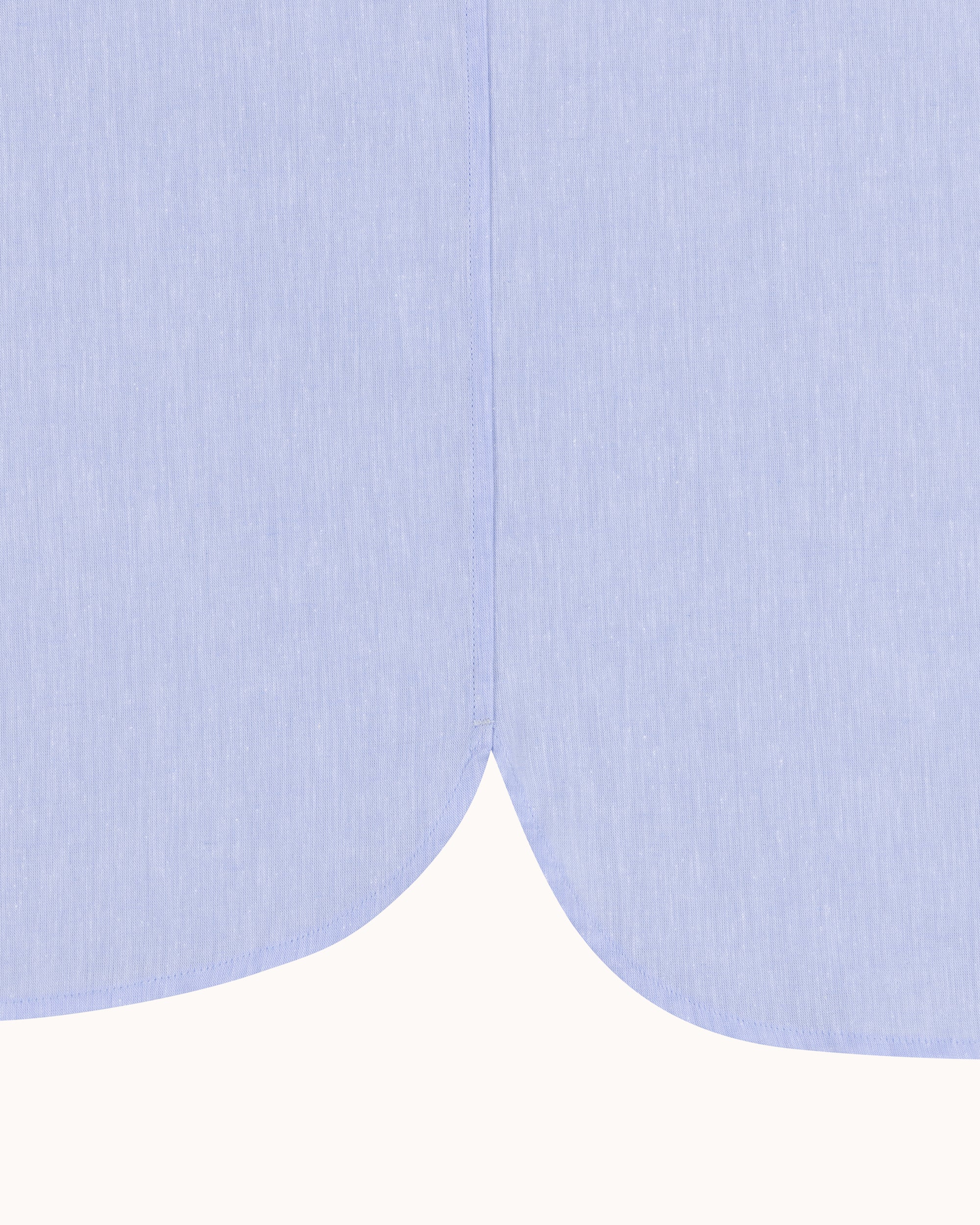 Off-Duty Shirt - Light Blue Cotton Linen