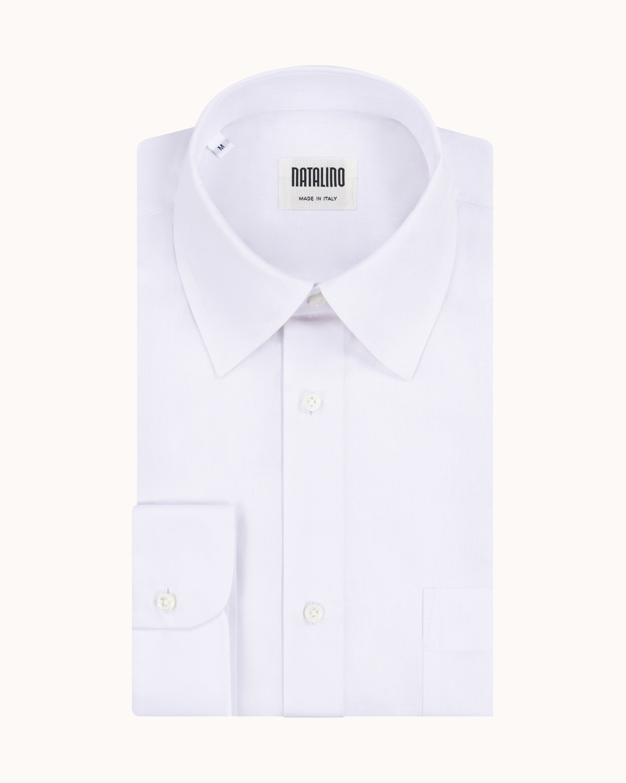 Off-Duty Shirt - White Cotton Linen