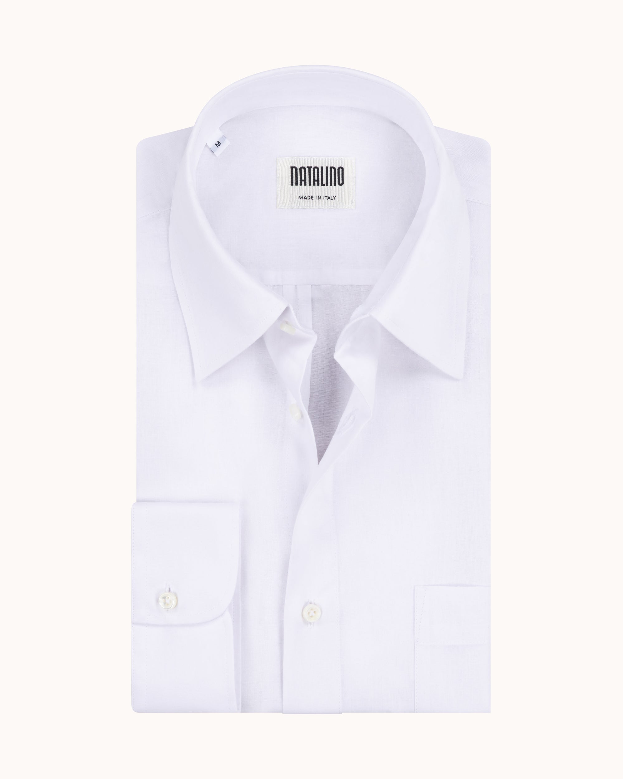 Off-Duty Shirt - White Cotton Linen