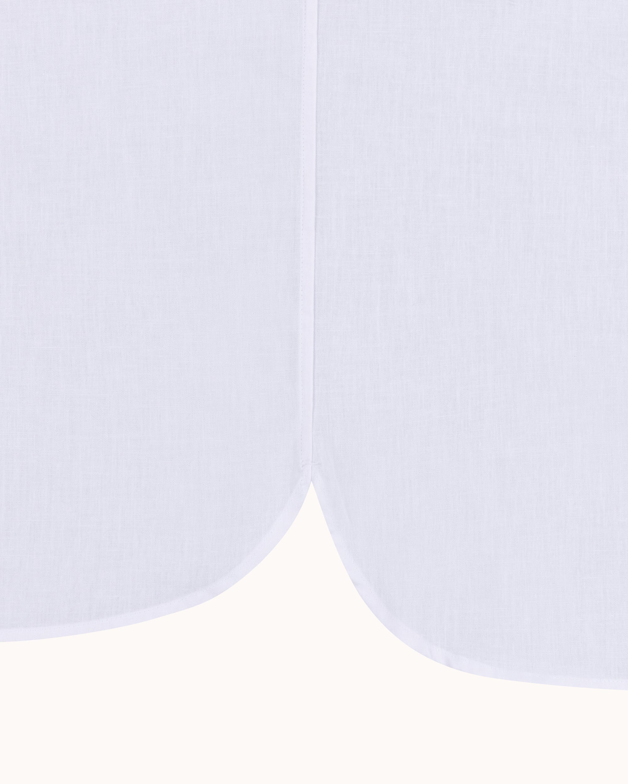 Off-Duty Shirt - White Cotton Linen