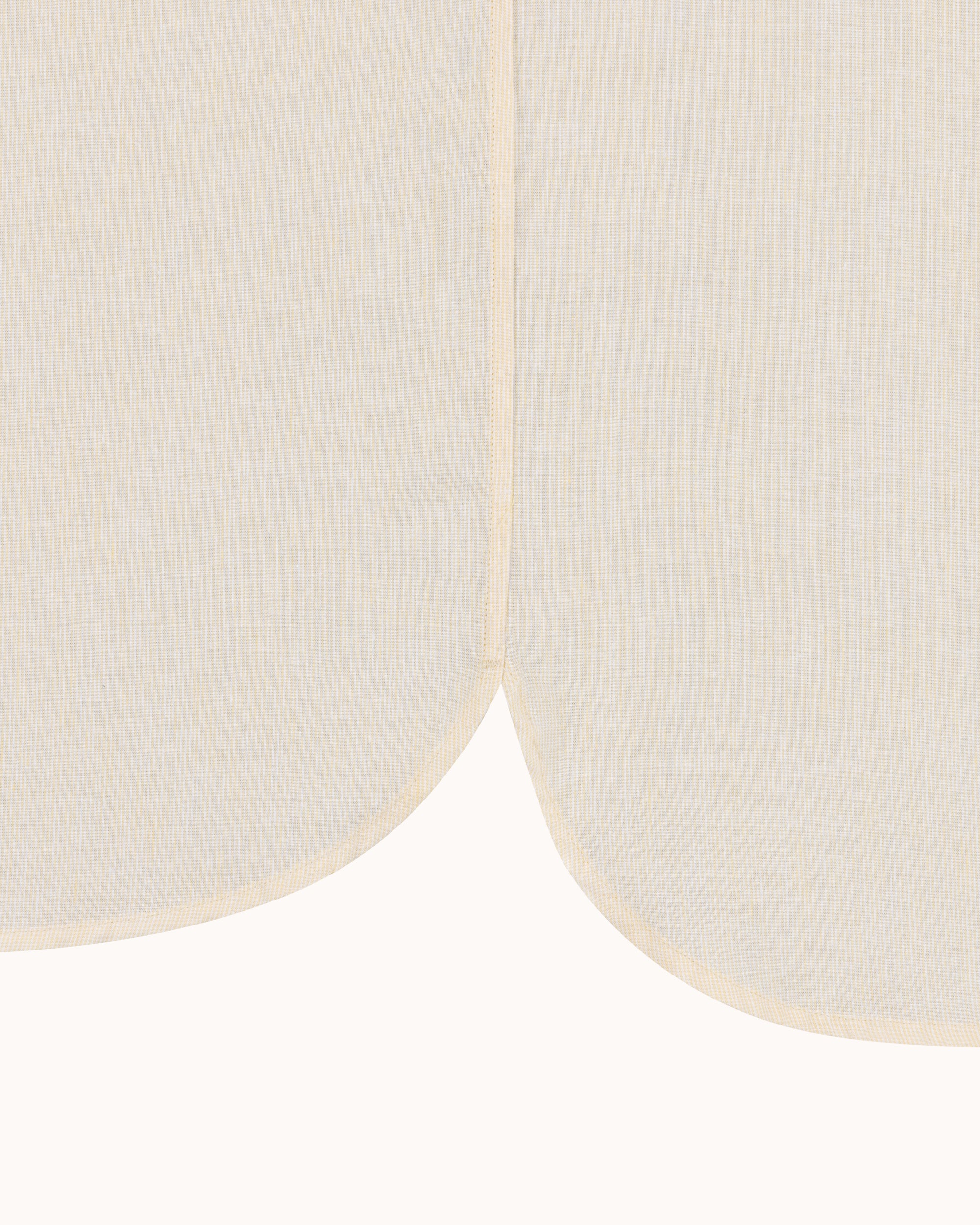 Off-Duty Shirt - Yellow Stripe Cotton Linen