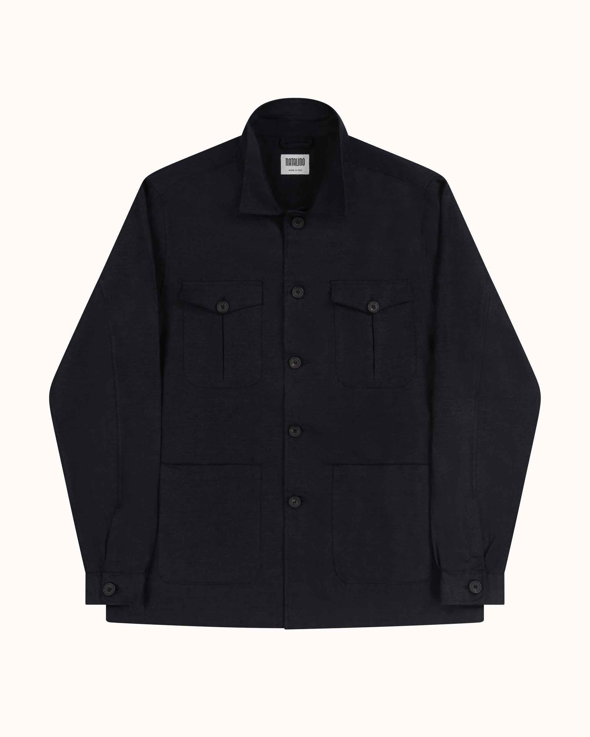 Overshirt - Black Linen