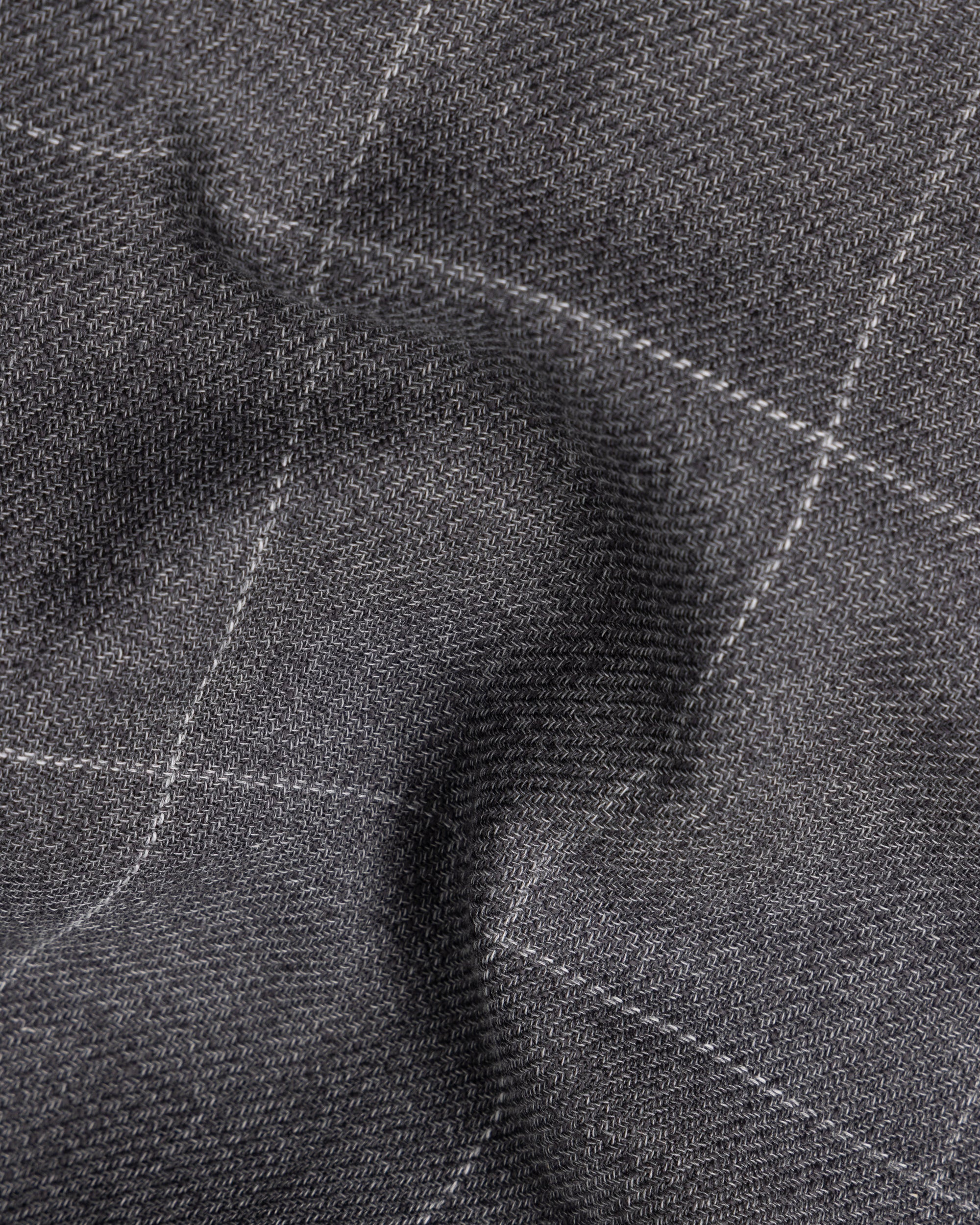 Sport Jacket - Grey Windowpane Cotton Wool