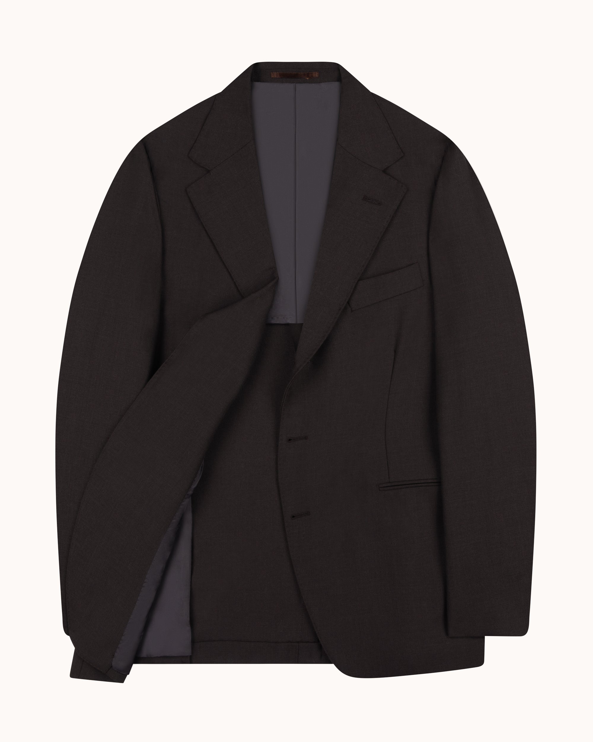 Sport Jacket - Dark Brown Tropical Wool