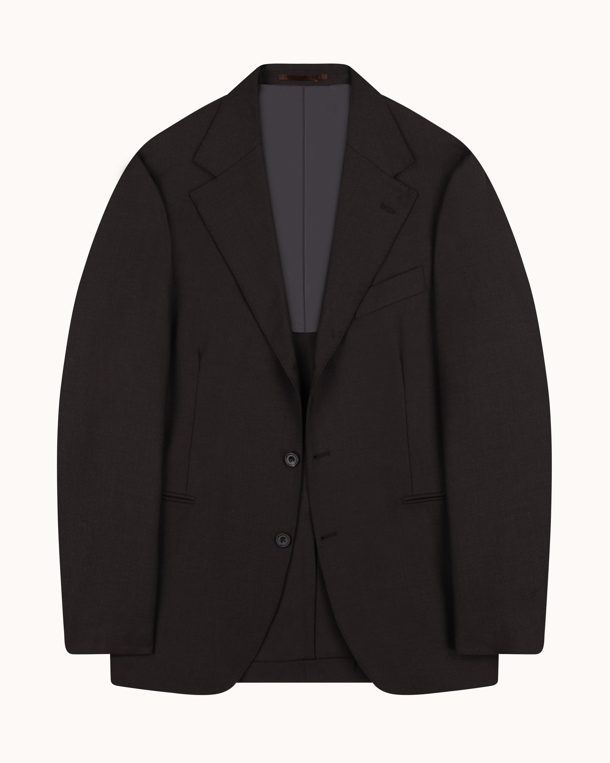 Sport Jacket - Dark Brown Tropical Wool