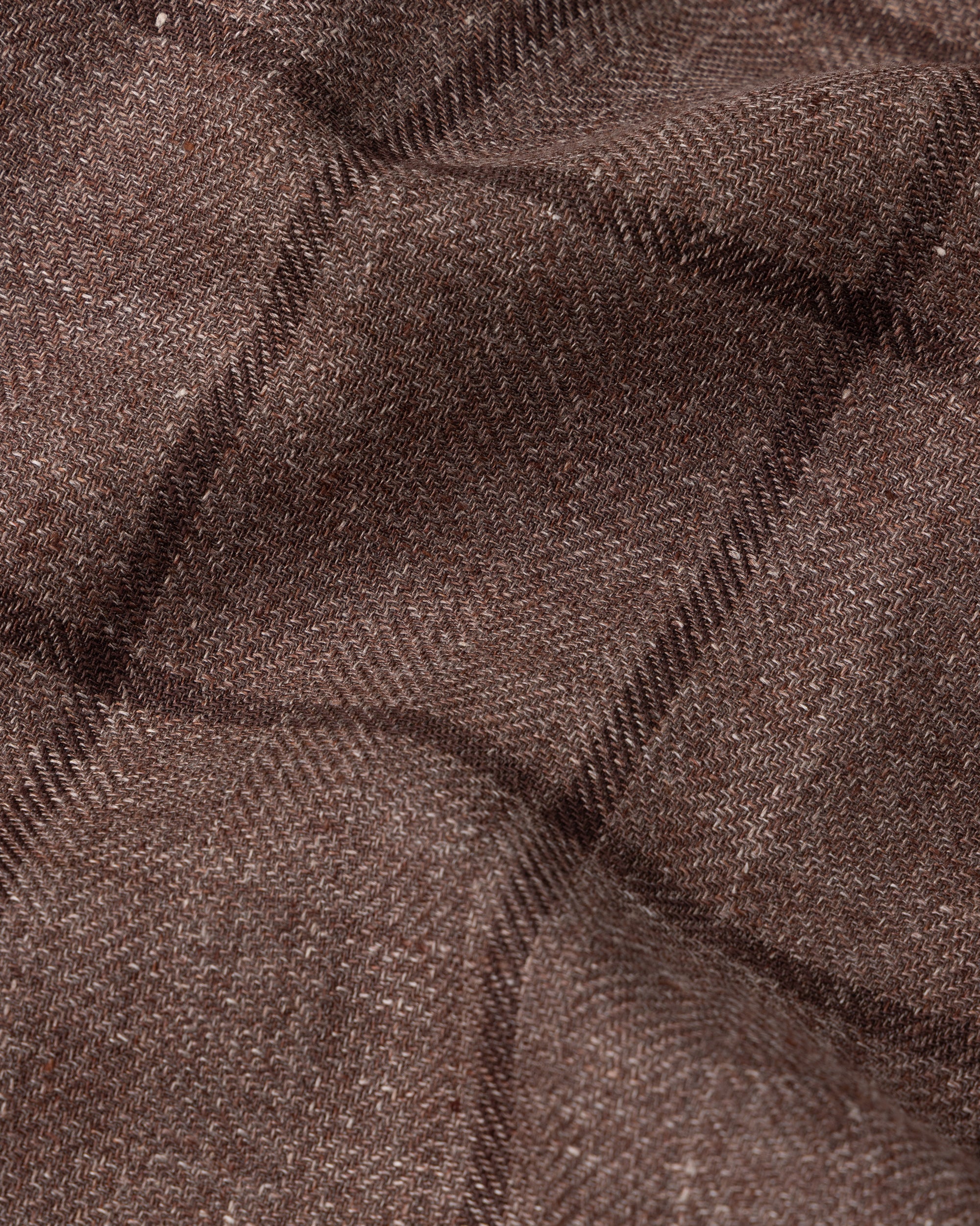 Sport Jacket - Brown Windowpane Linen Wool