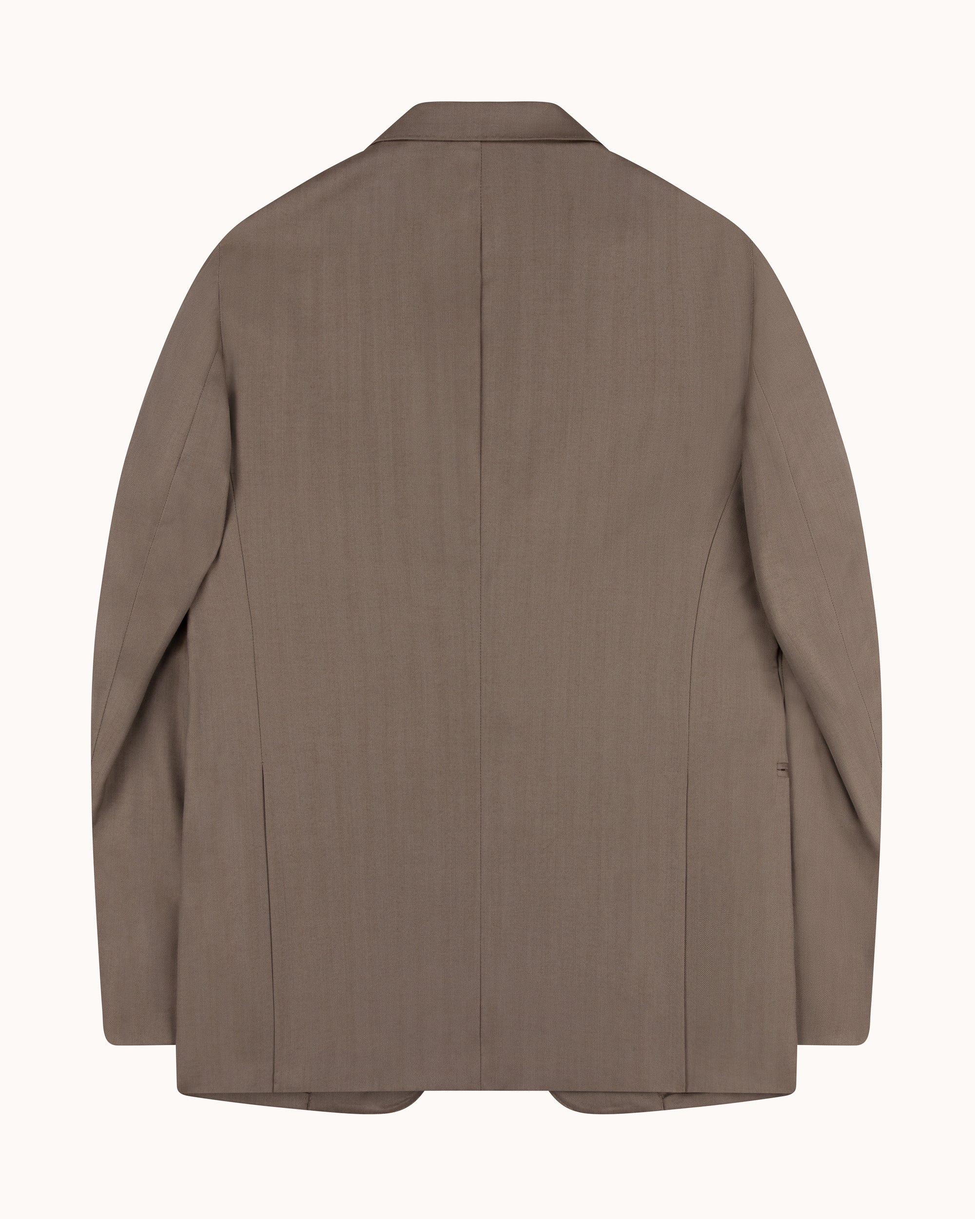 Sport Jacket - Mushroom Herringbone Wool