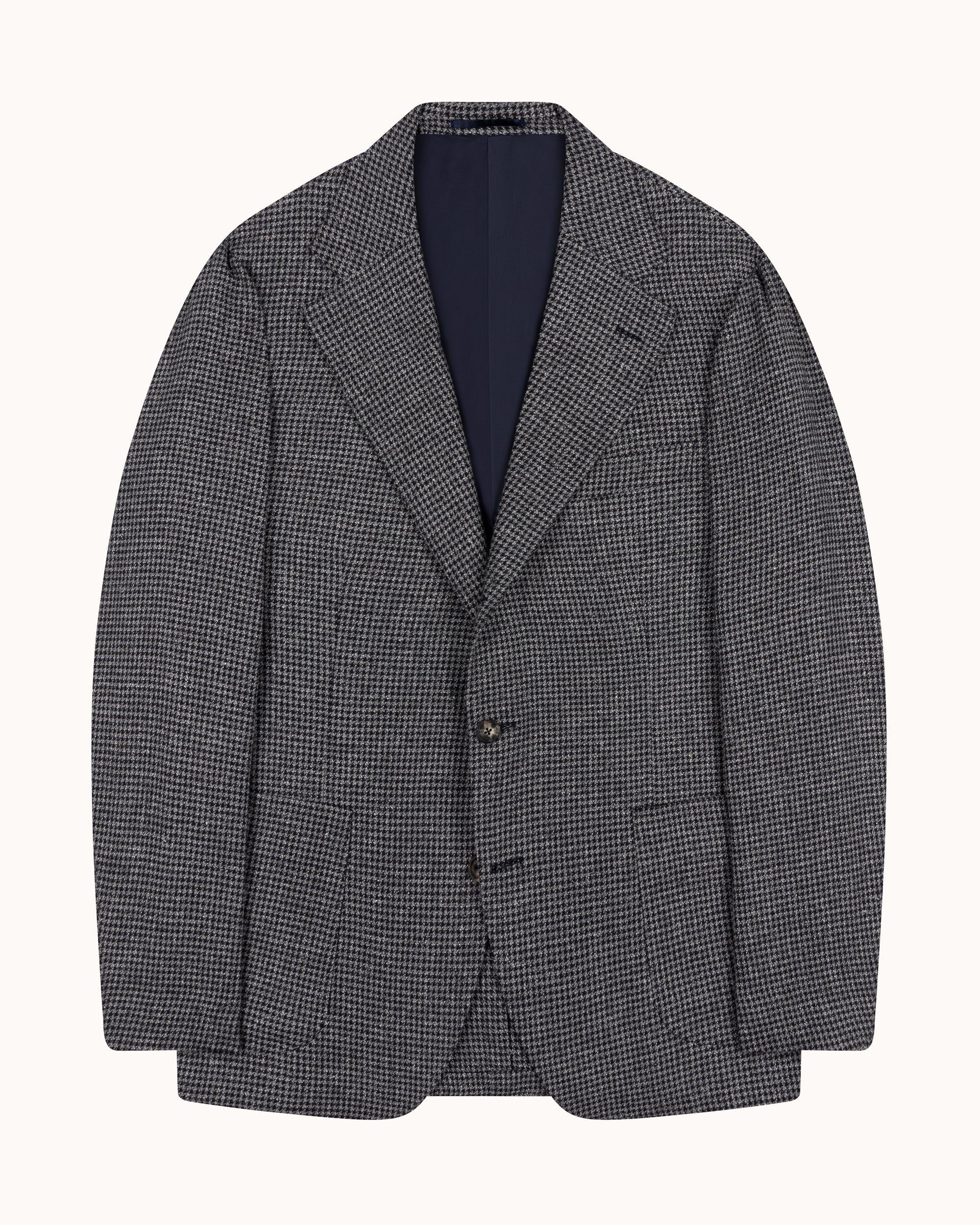Sport Jacket - Grey Houndstooth Wool