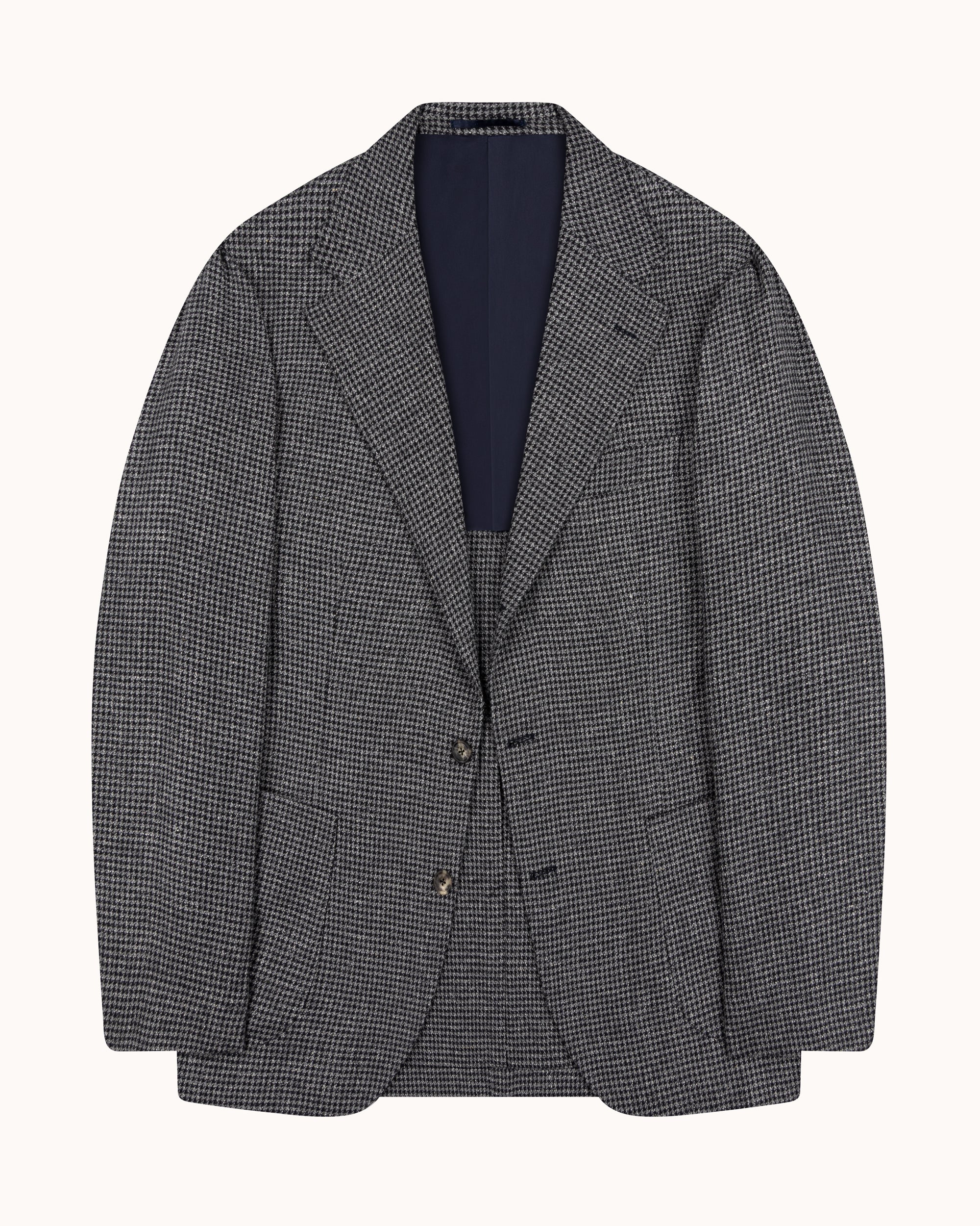 Sport Jacket - Grey Houndstooth Wool