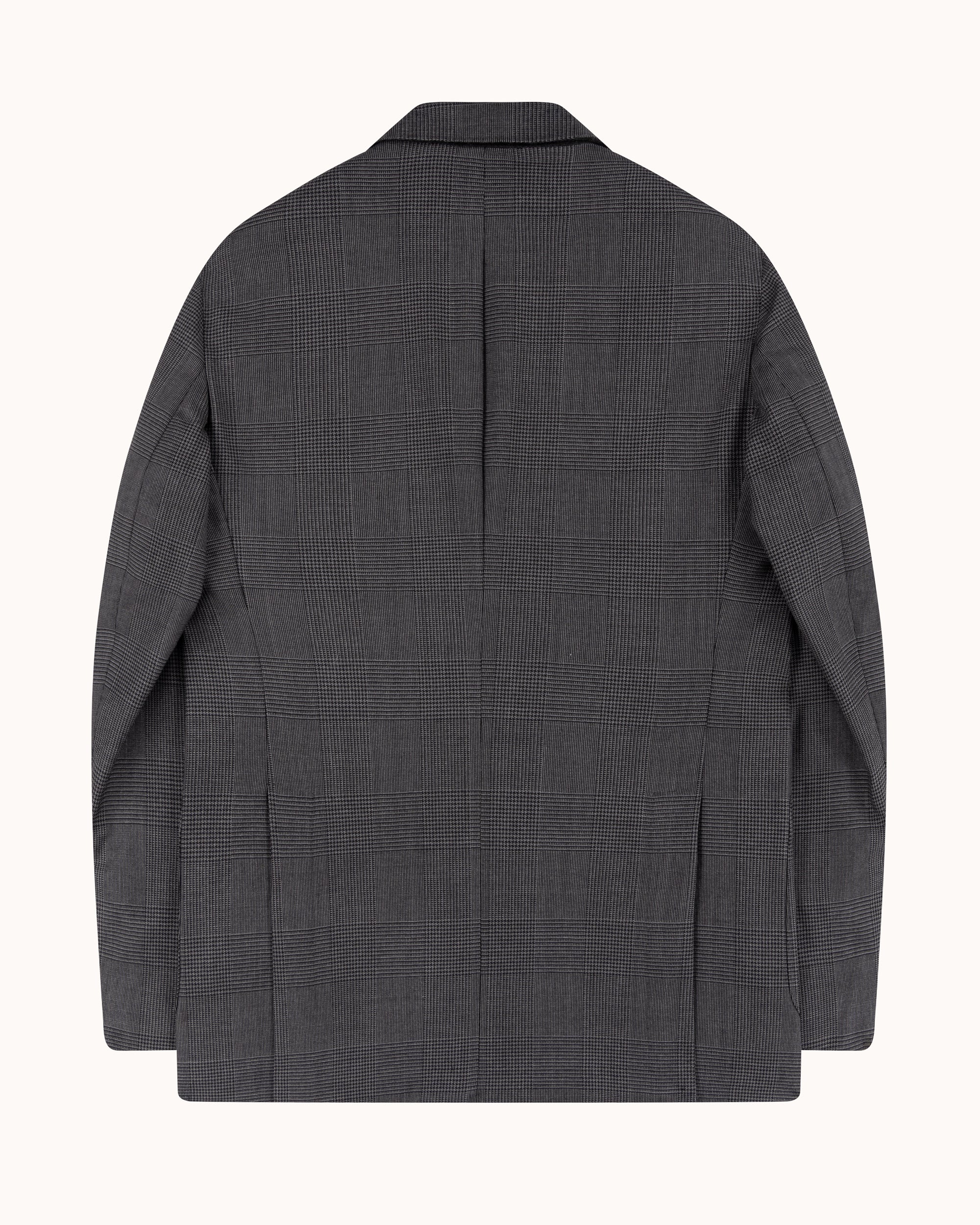 Sport Jacket - Grey Glen Check High Twist Merino Wool
