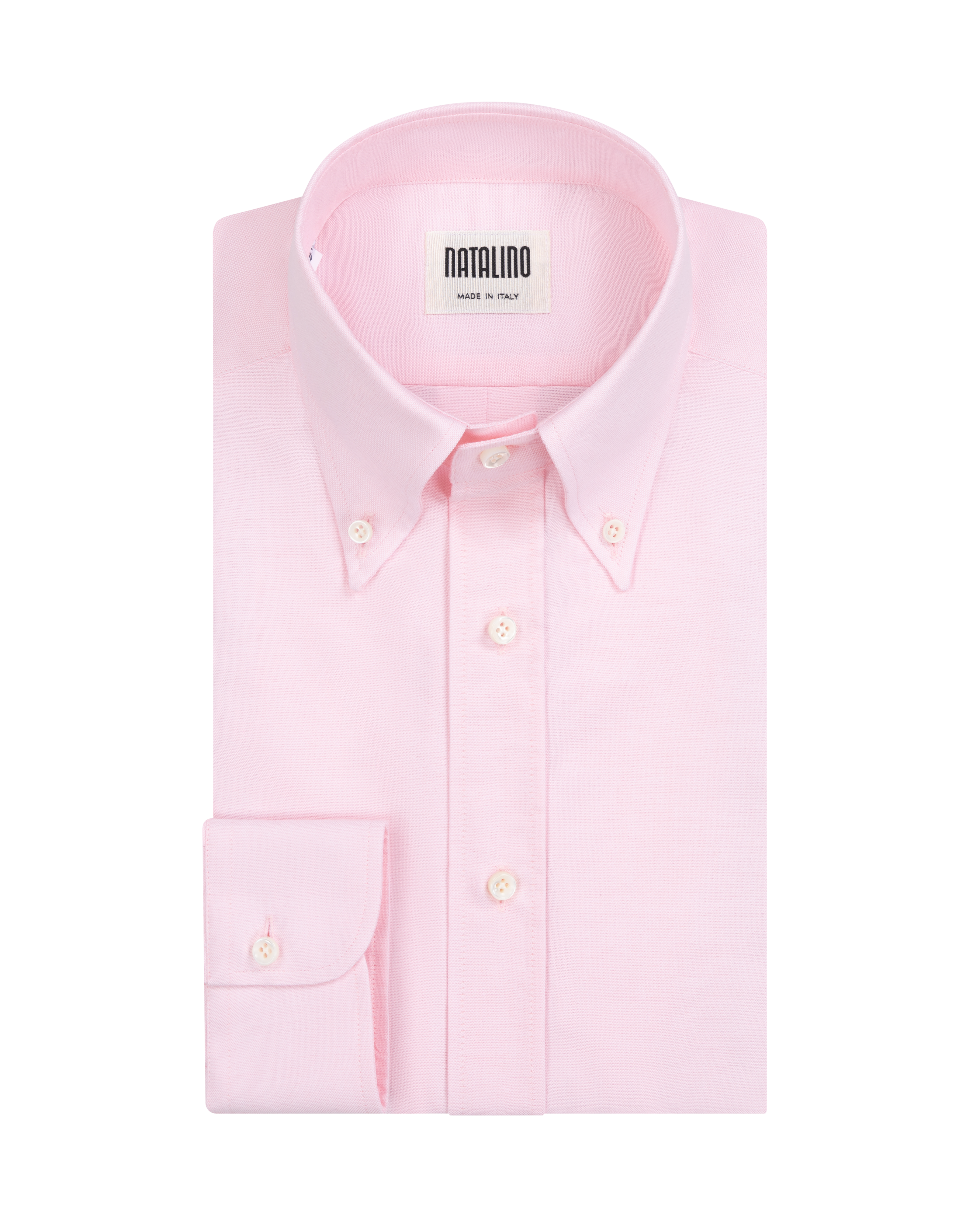 Button Down Collar Shirt - Pink Oxford Cotton