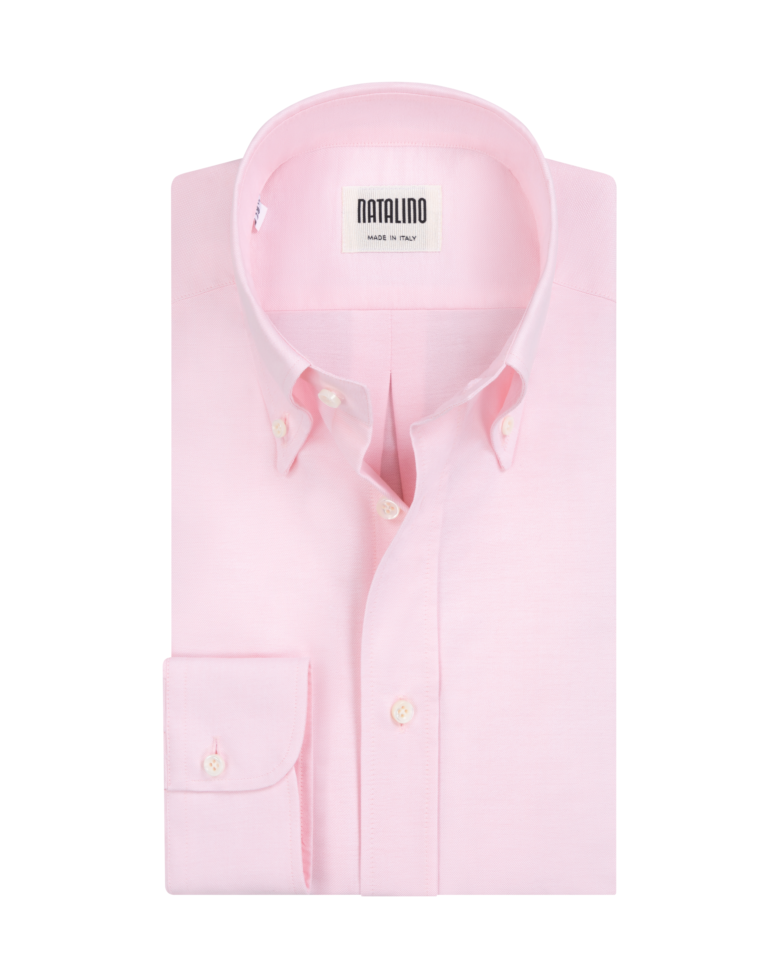 Button Down Collar Shirt - Pink Oxford Cotton