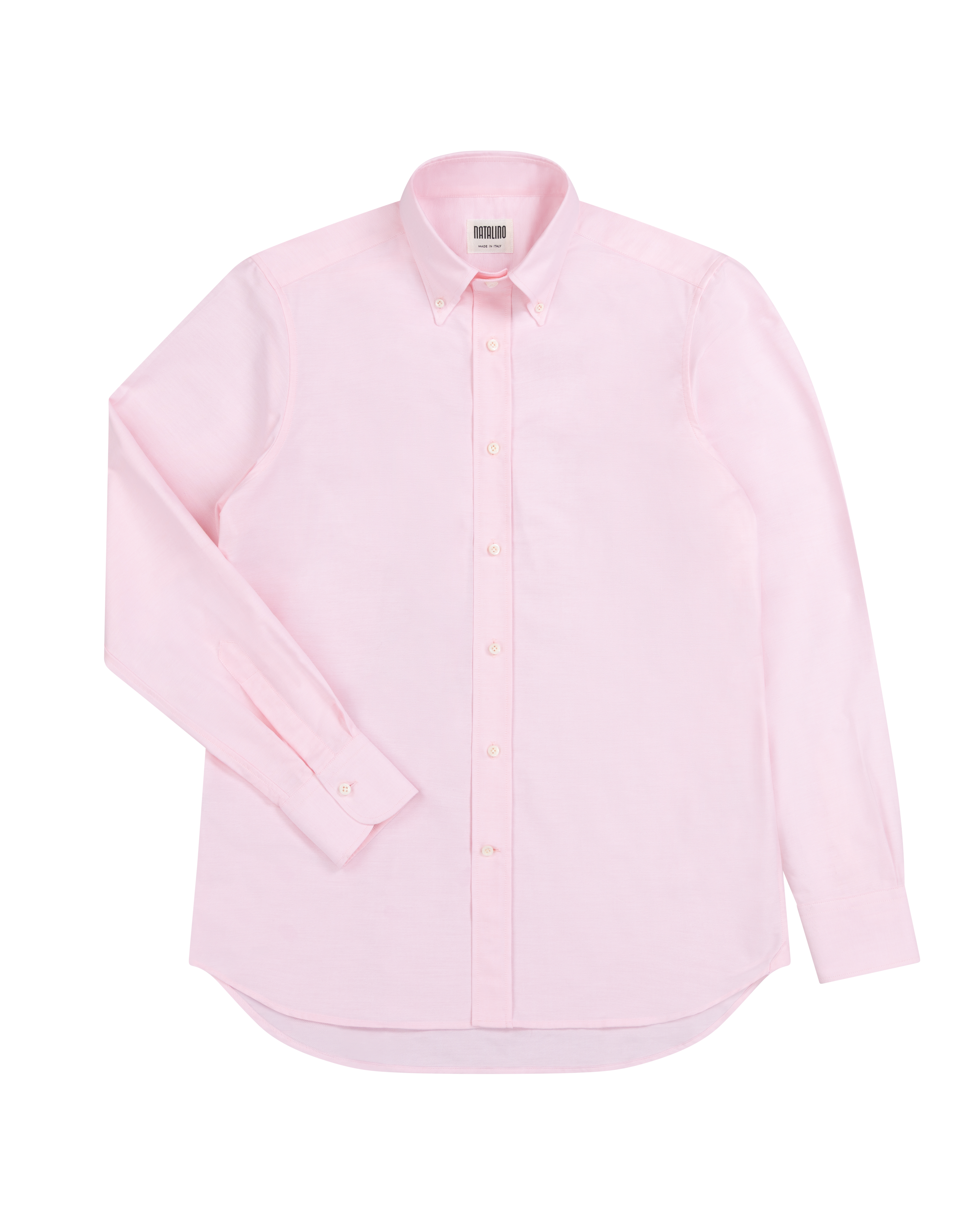 Button Down Collar Shirt - Pink Oxford Cotton