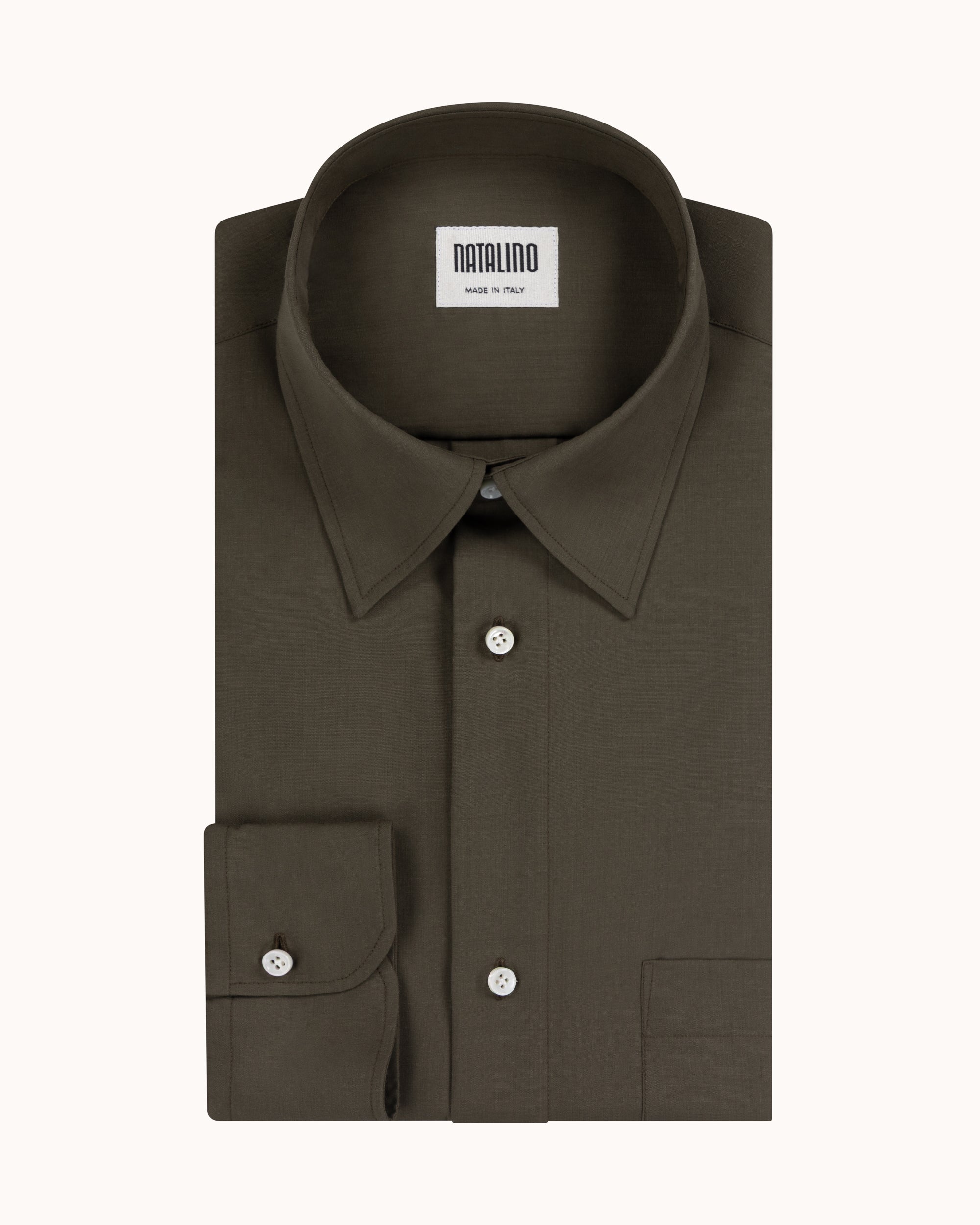 Off-Duty Shirt - Military Green Wool