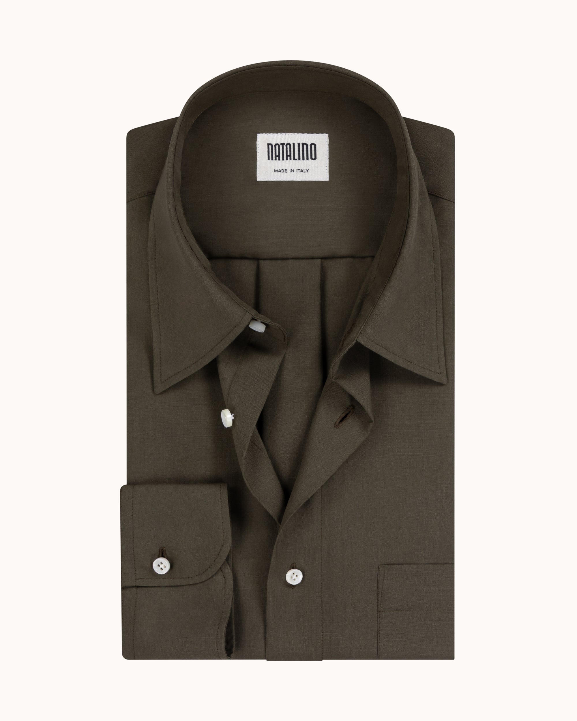 Off-Duty Shirt - Military Green Wool