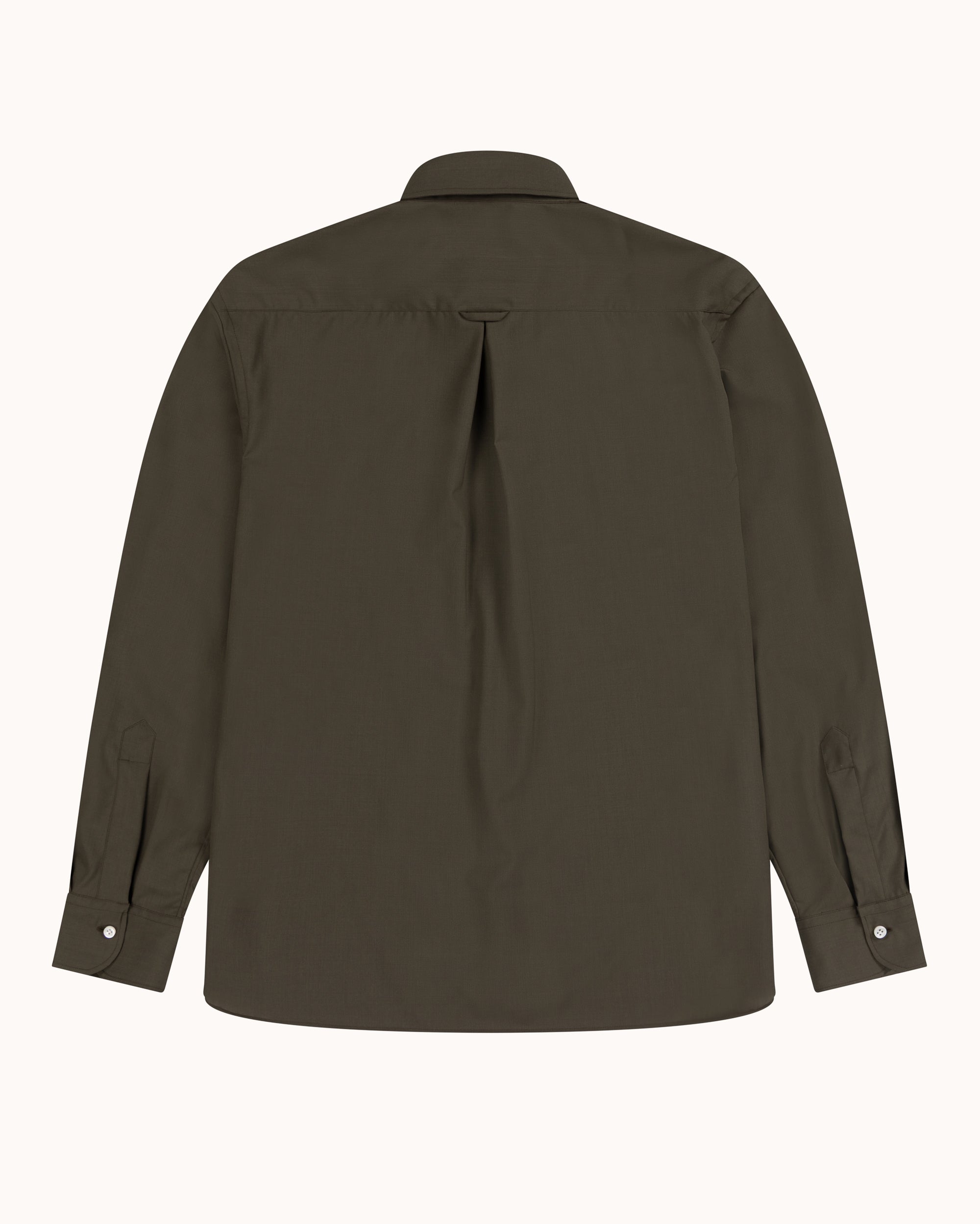 Off-Duty Shirt - Military Green Wool