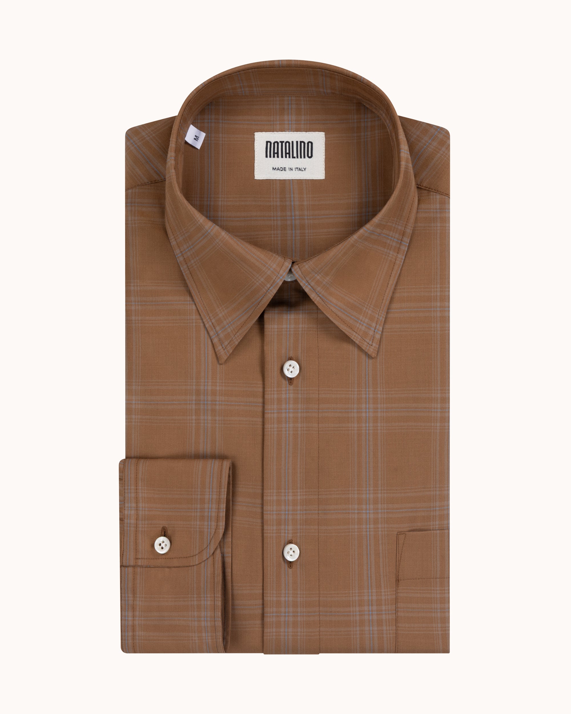 Off-Duty Shirt - Tobacco Check Wool