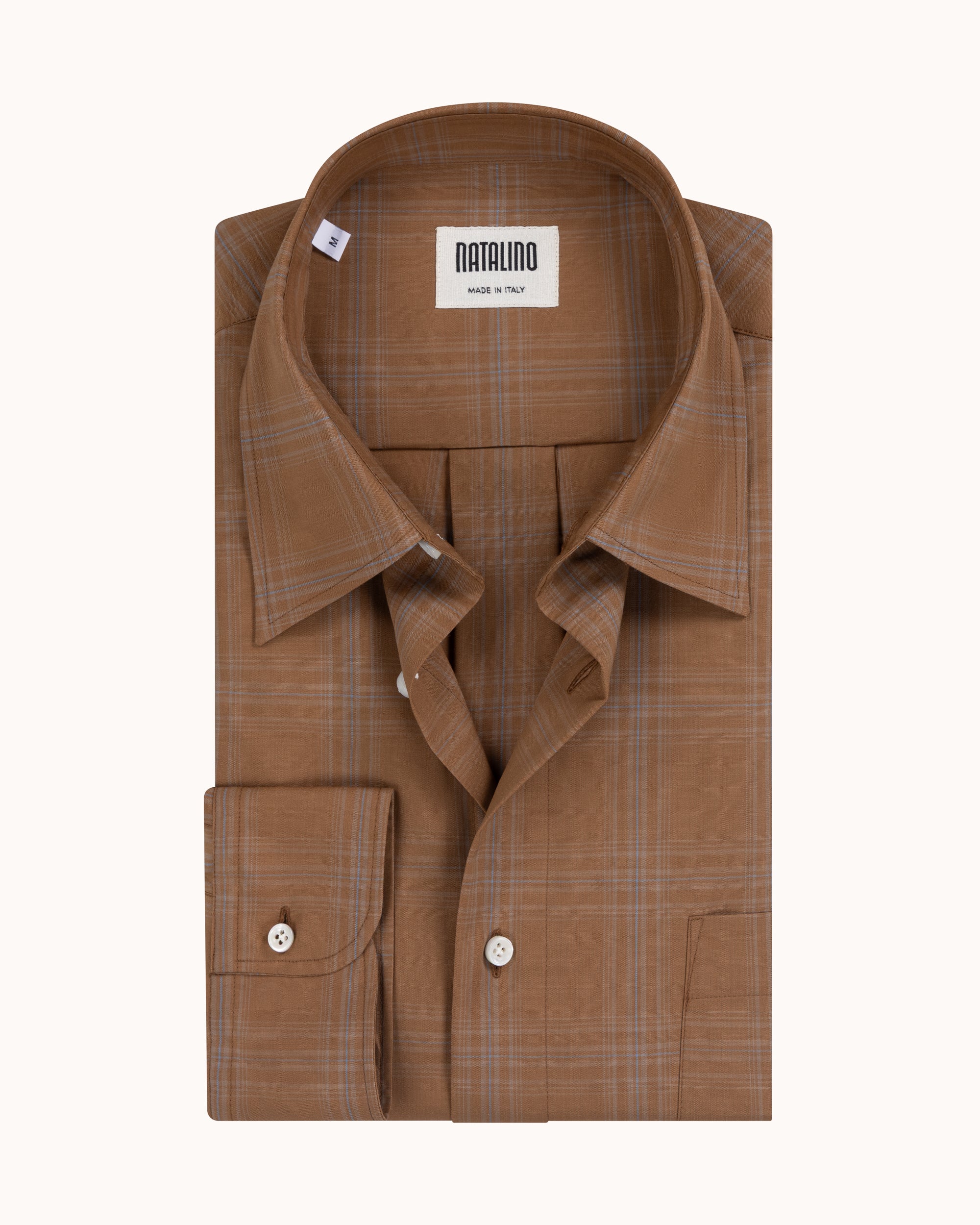 Off-Duty Shirt - Tobacco Check Wool