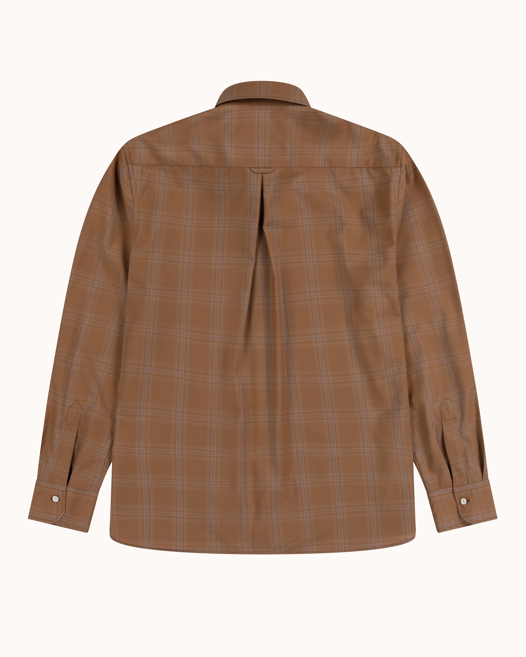 Off-Duty Shirt - Tobacco Check Wool
