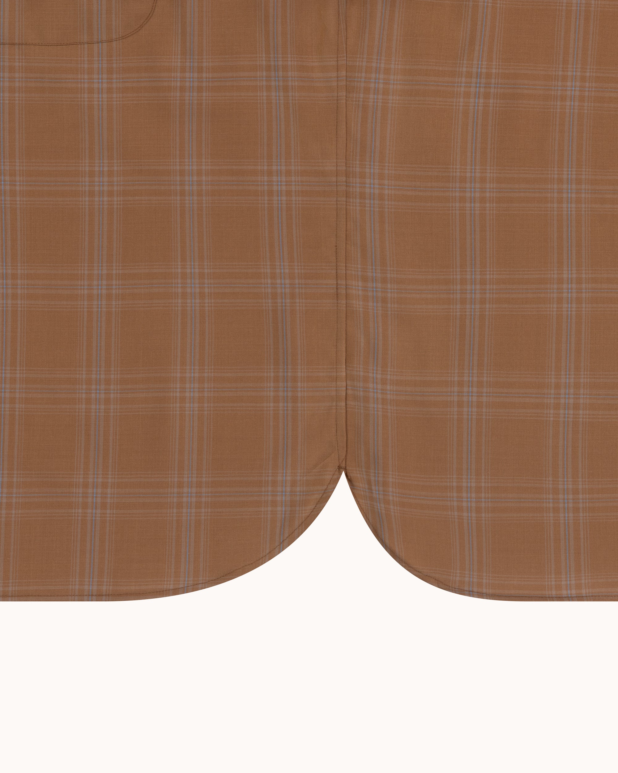 Off-Duty Shirt - Tobacco Check Wool