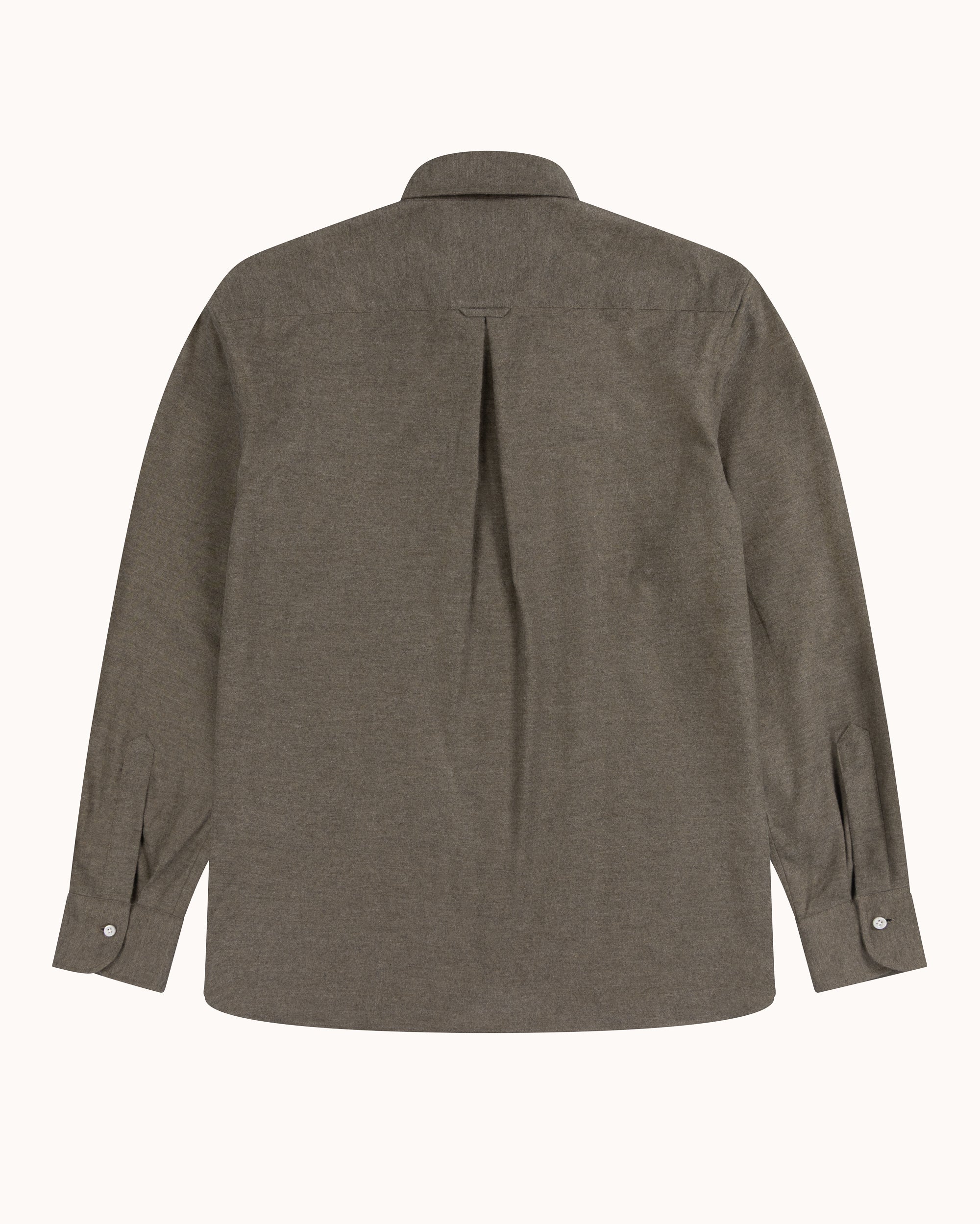 Off-Duty Shirt - Olive Grey Cotton Cashmere