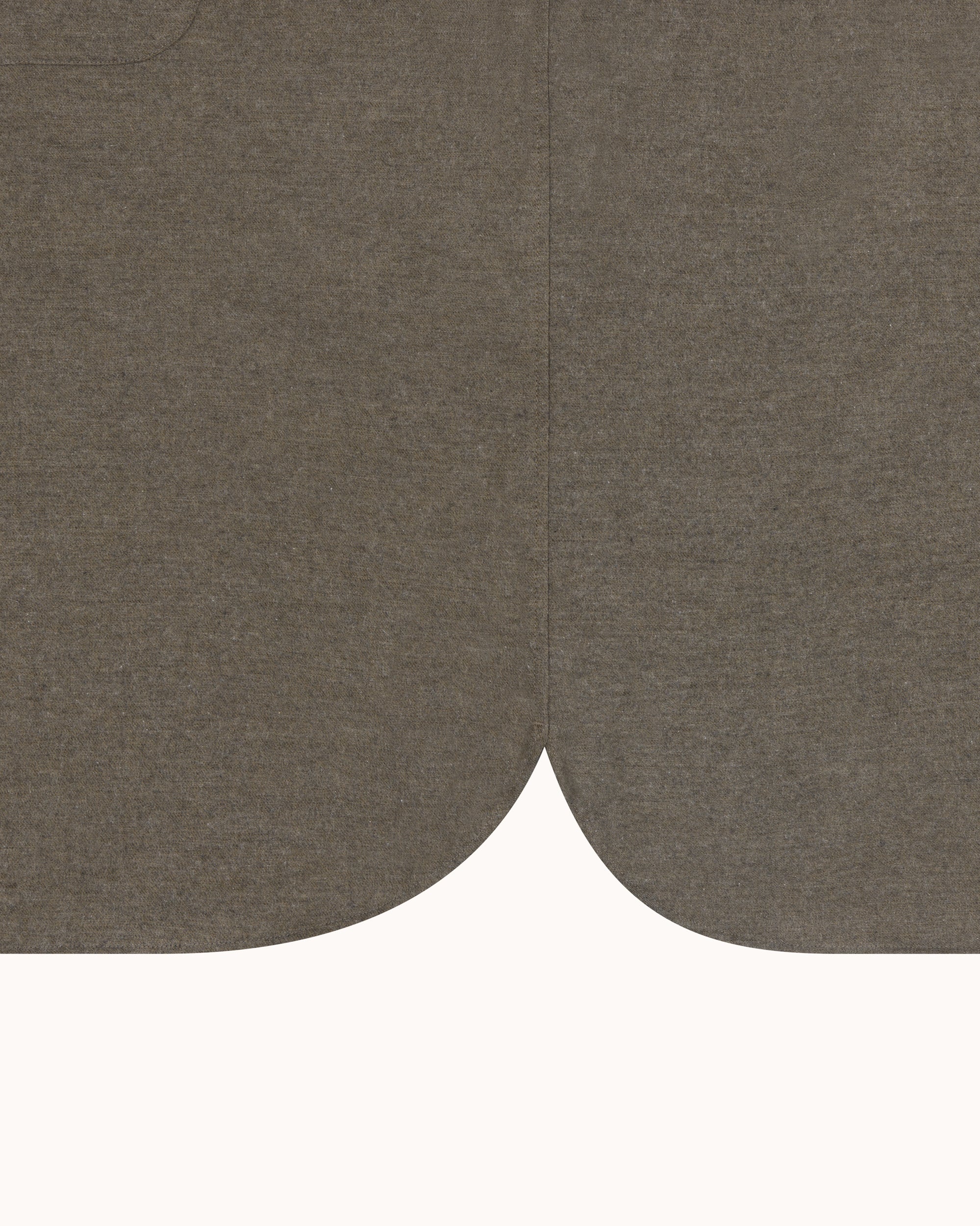 Off-Duty Shirt - Olive Grey Cotton Cashmere