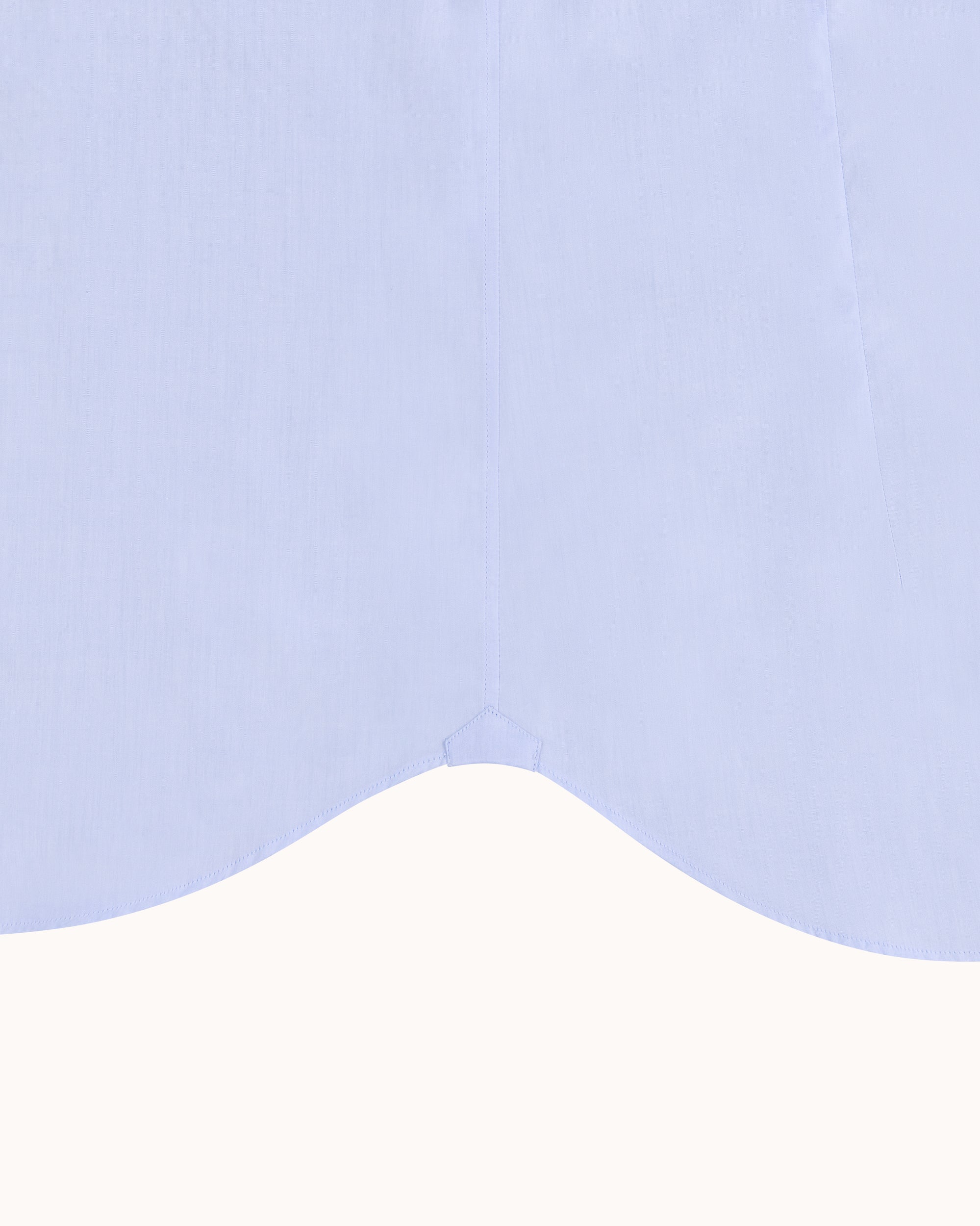Point Collar Shirt - Light Blue Cotton Poplin