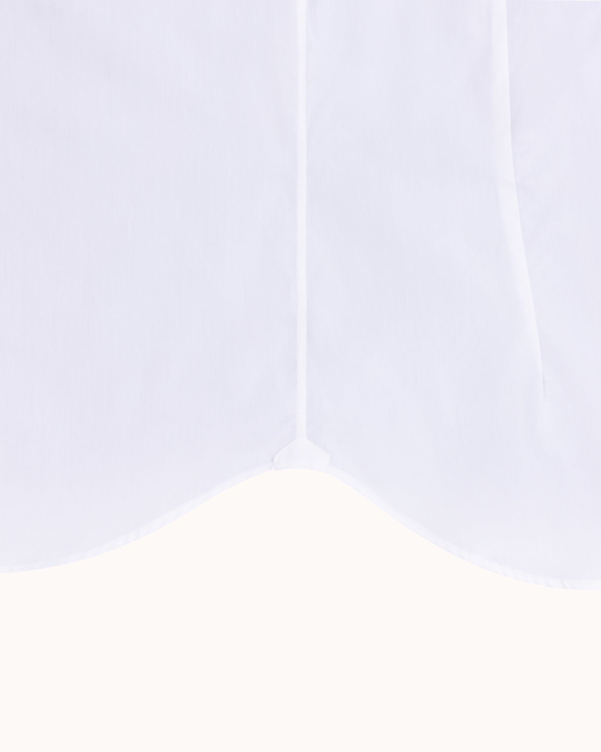 Point Collar Shirt - White Cotton Poplin