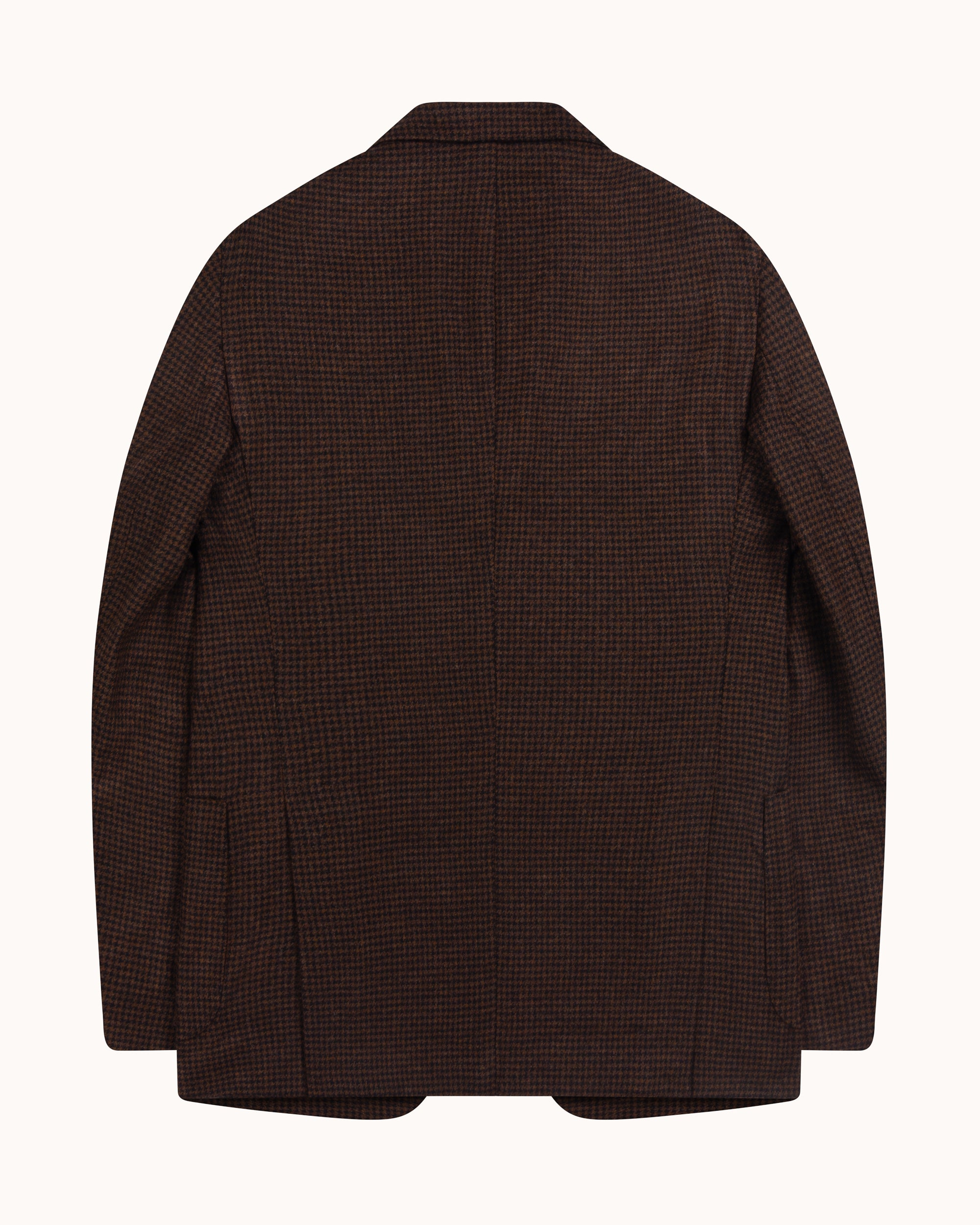 Sport Jacket - Brown Houndstooth Wool