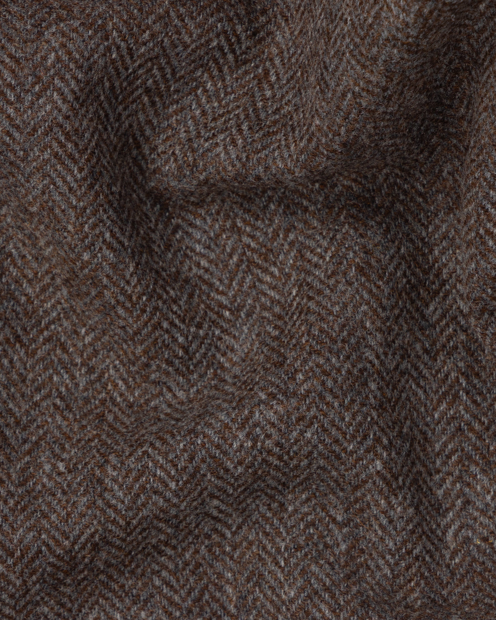 Sport Jacket - Mole Brown Herringbone Wool Tweed