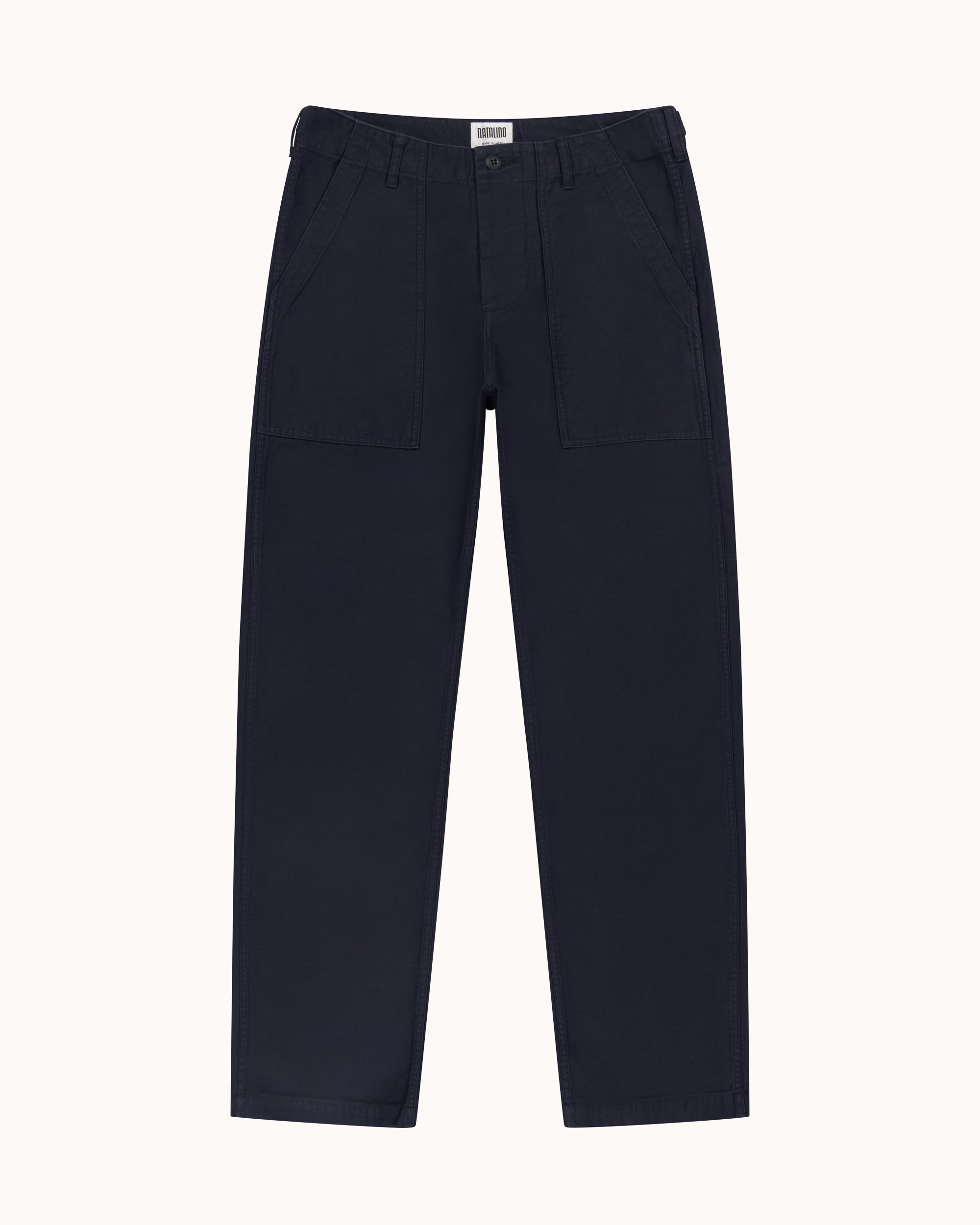 High Rise Japanese Fatigue Pant - Navy Cotton